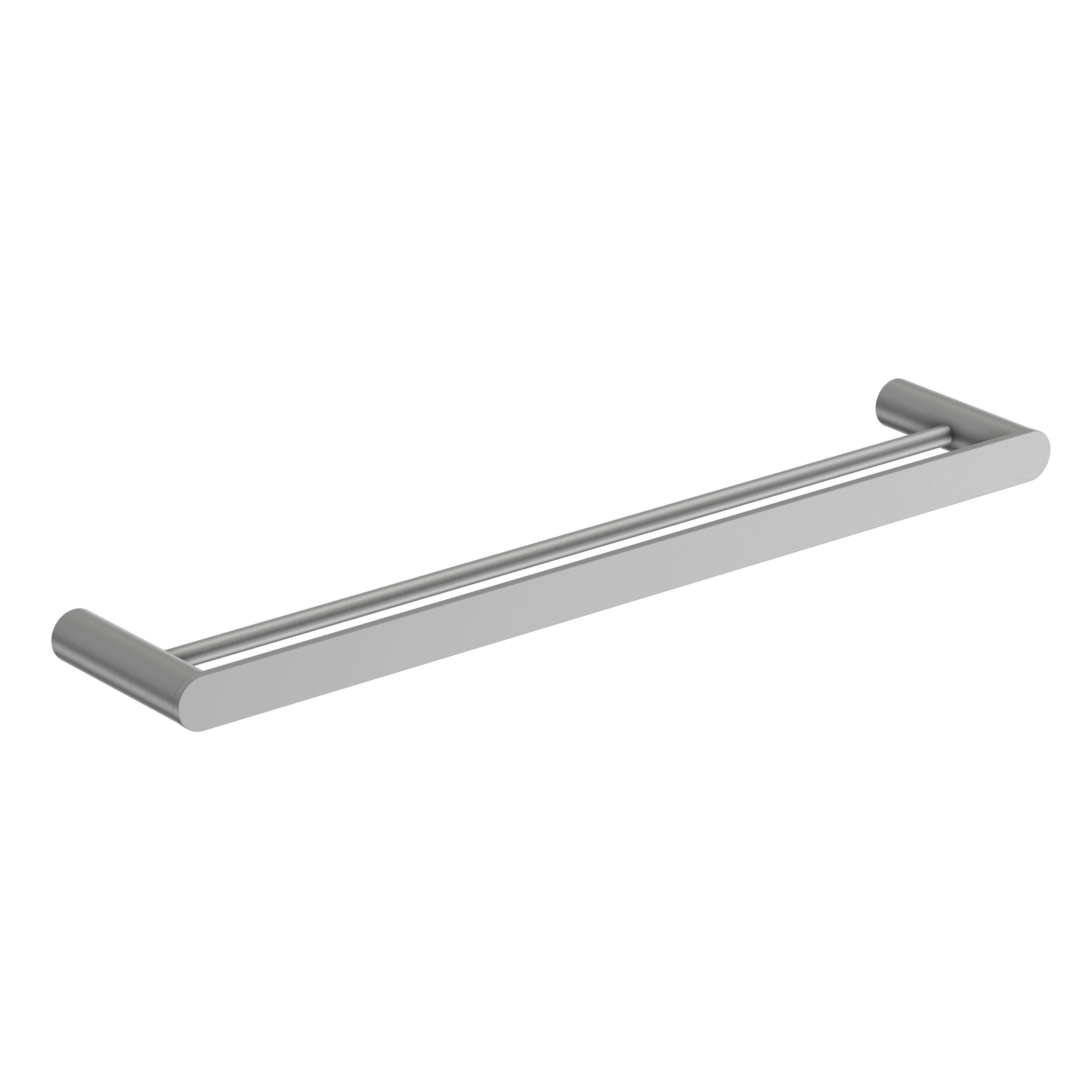 Double Towel Rail - Brushed Nickel