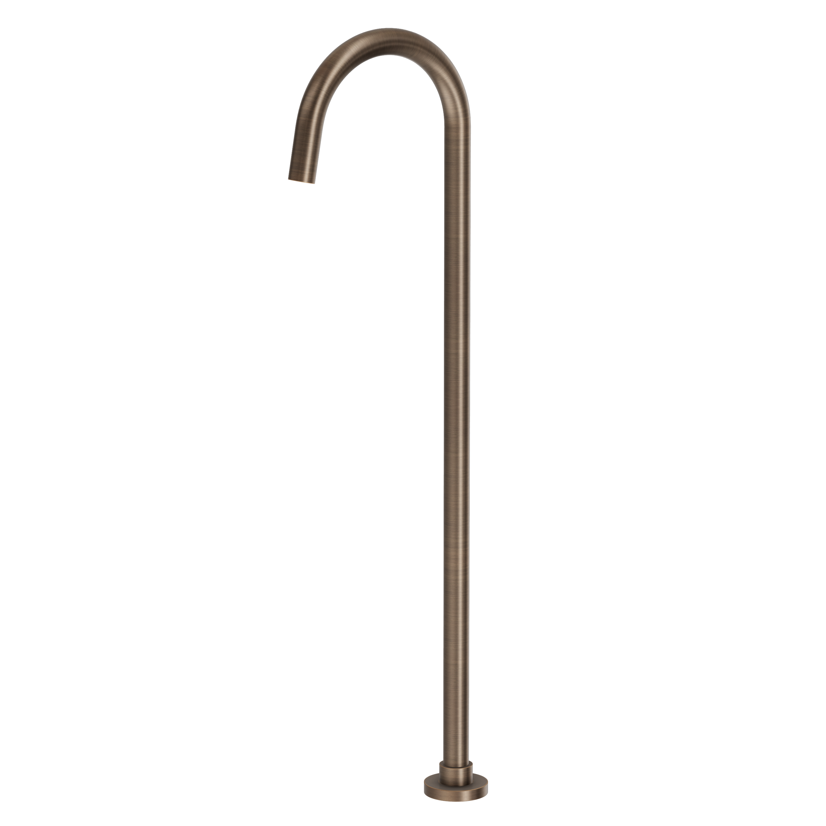 Floor Mounted Bath Filler - Antique Brass