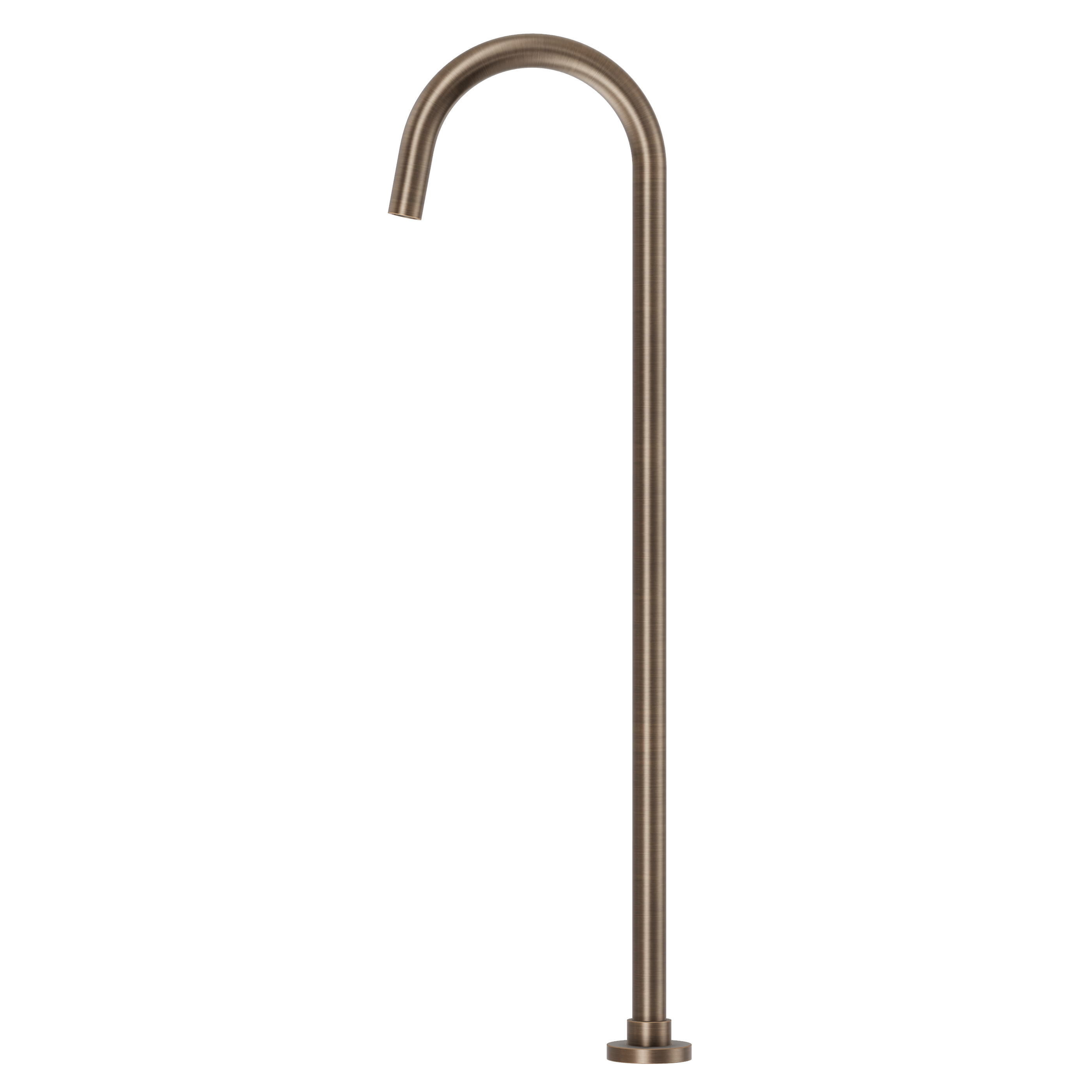 Floor Mounted Bath Filler - Antique Brass