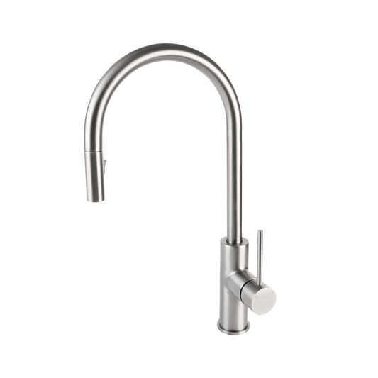 Haven Gooseneck Pull Out Mixer - Brushed Nickel