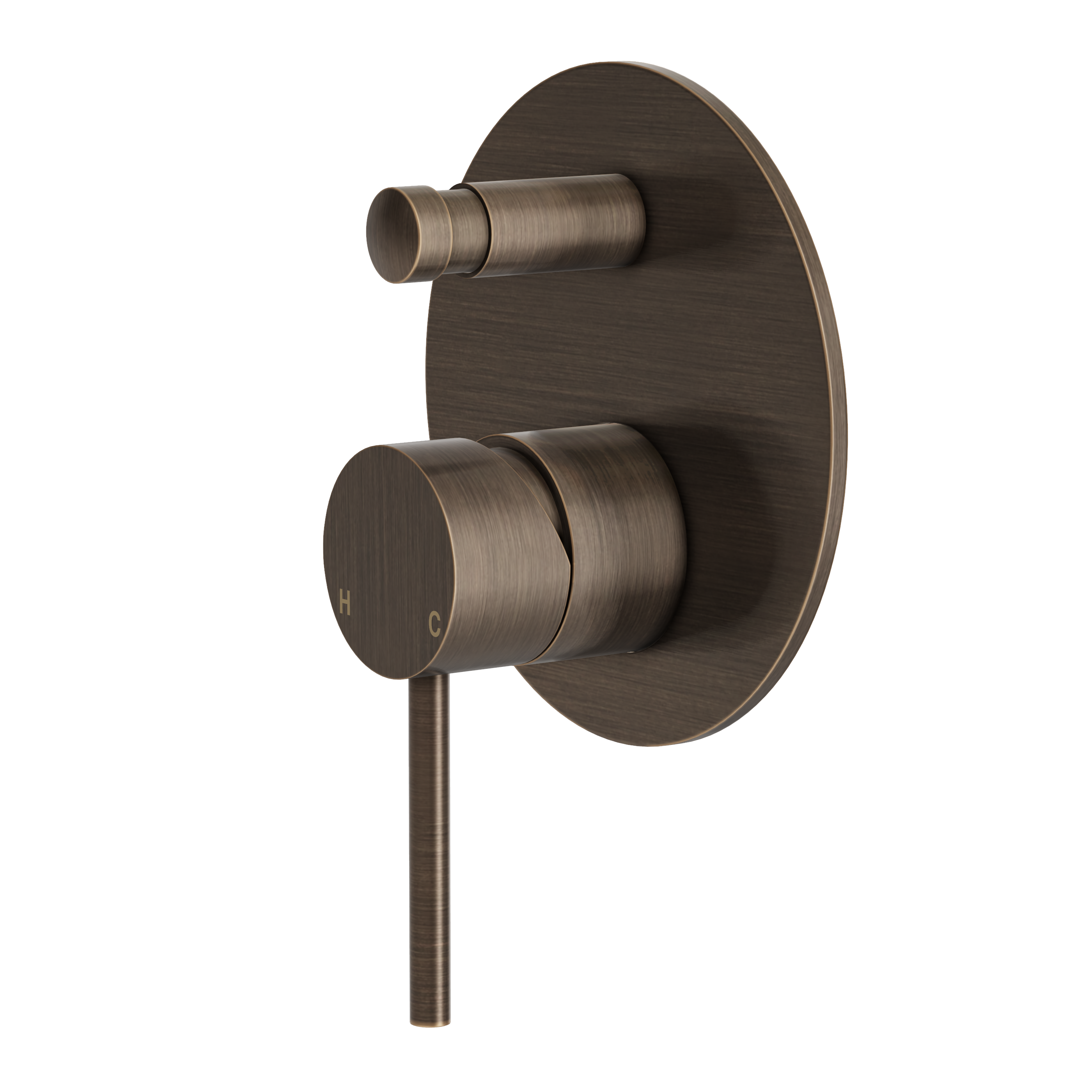 Haven Concealed Diverter Wall Mixer - Antique Brass