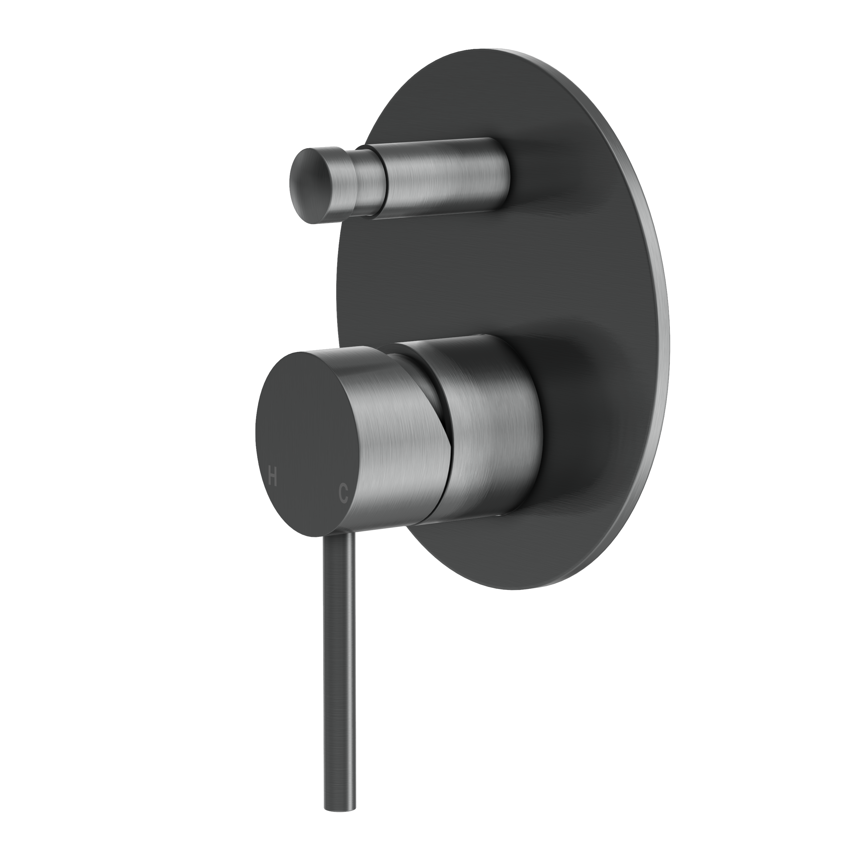 Haven Concealed Diverter Wall Mixer - Gun Metal Brushed
