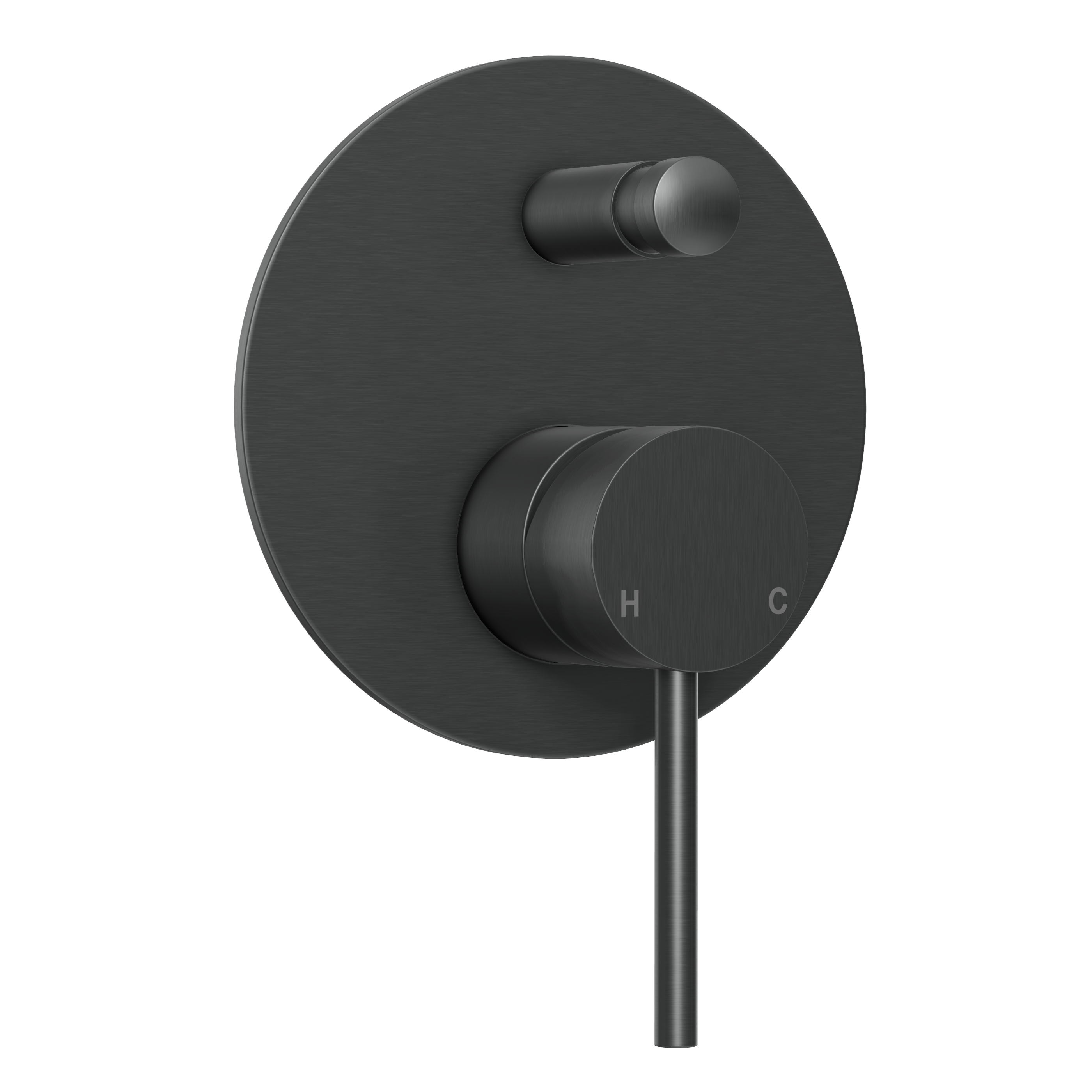 Haven Concealed Diverter Wall Mixer - Gun Metal Brushed