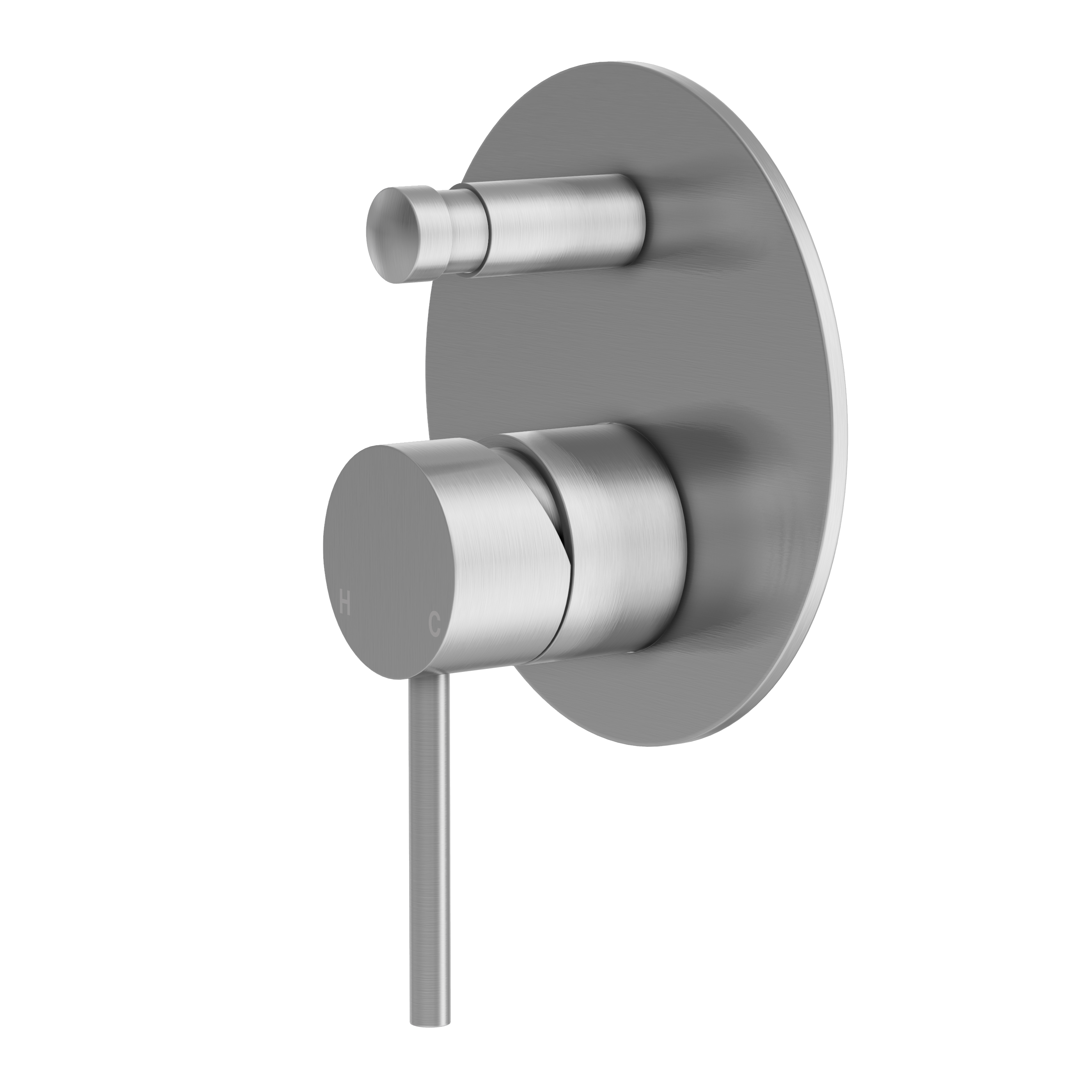 Haven Concealed Diverter Wall Mixer - Brushed Nickel