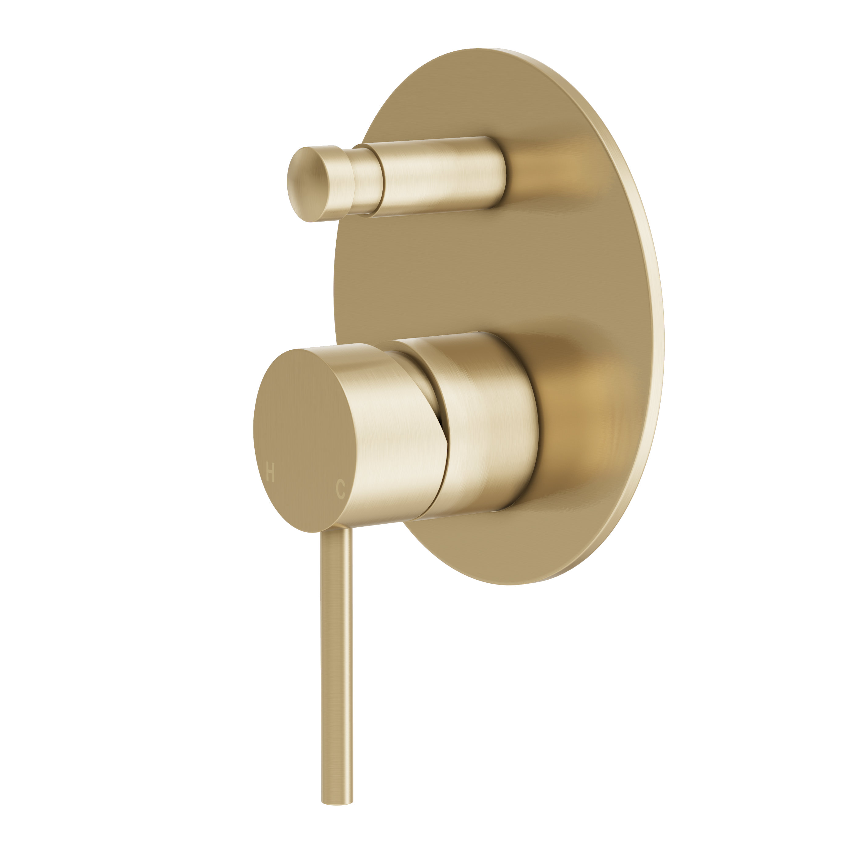 Haven Concealed Diverter Wall Mixer - Brushed Brass