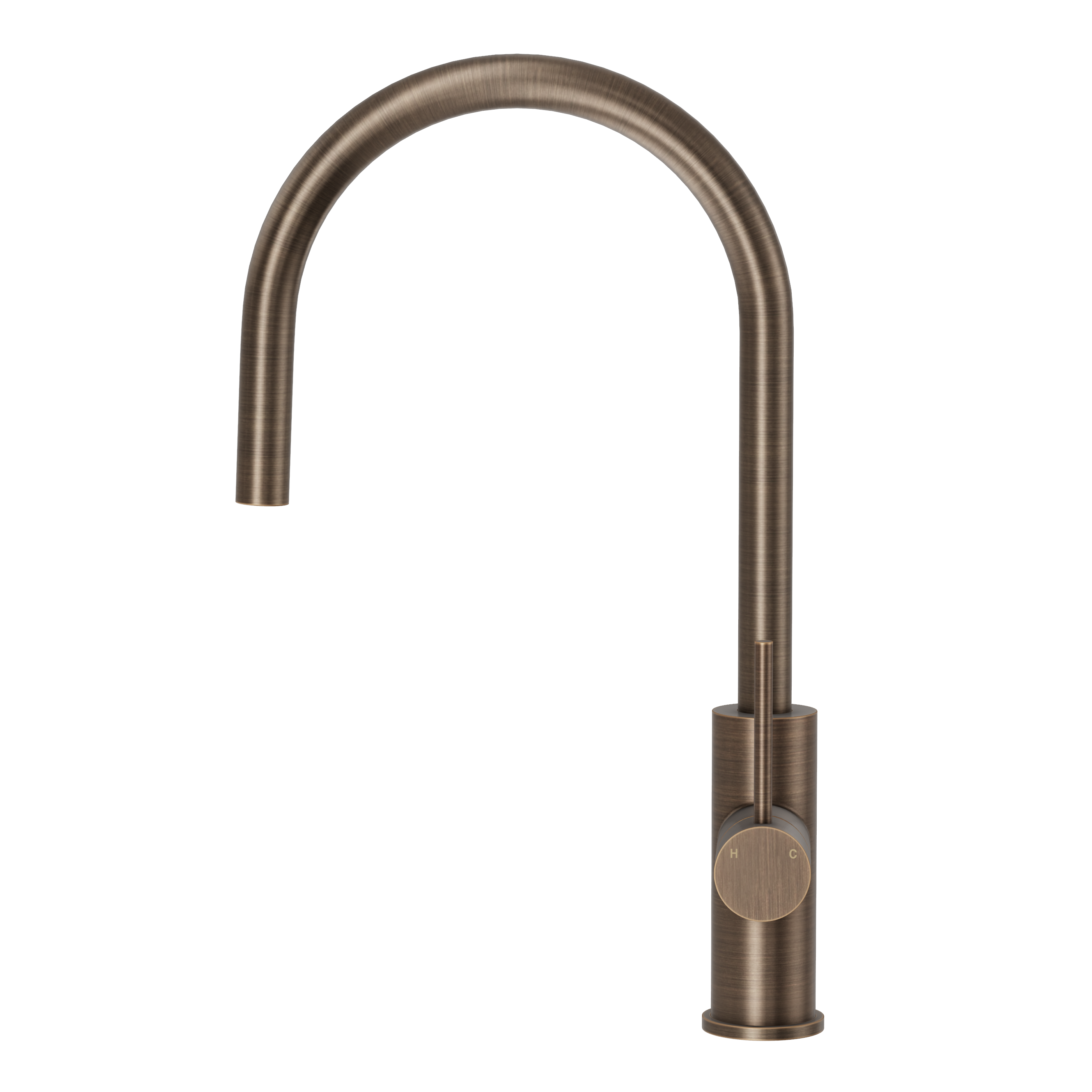 Haven Gooseneck Mixer - Antique Brass