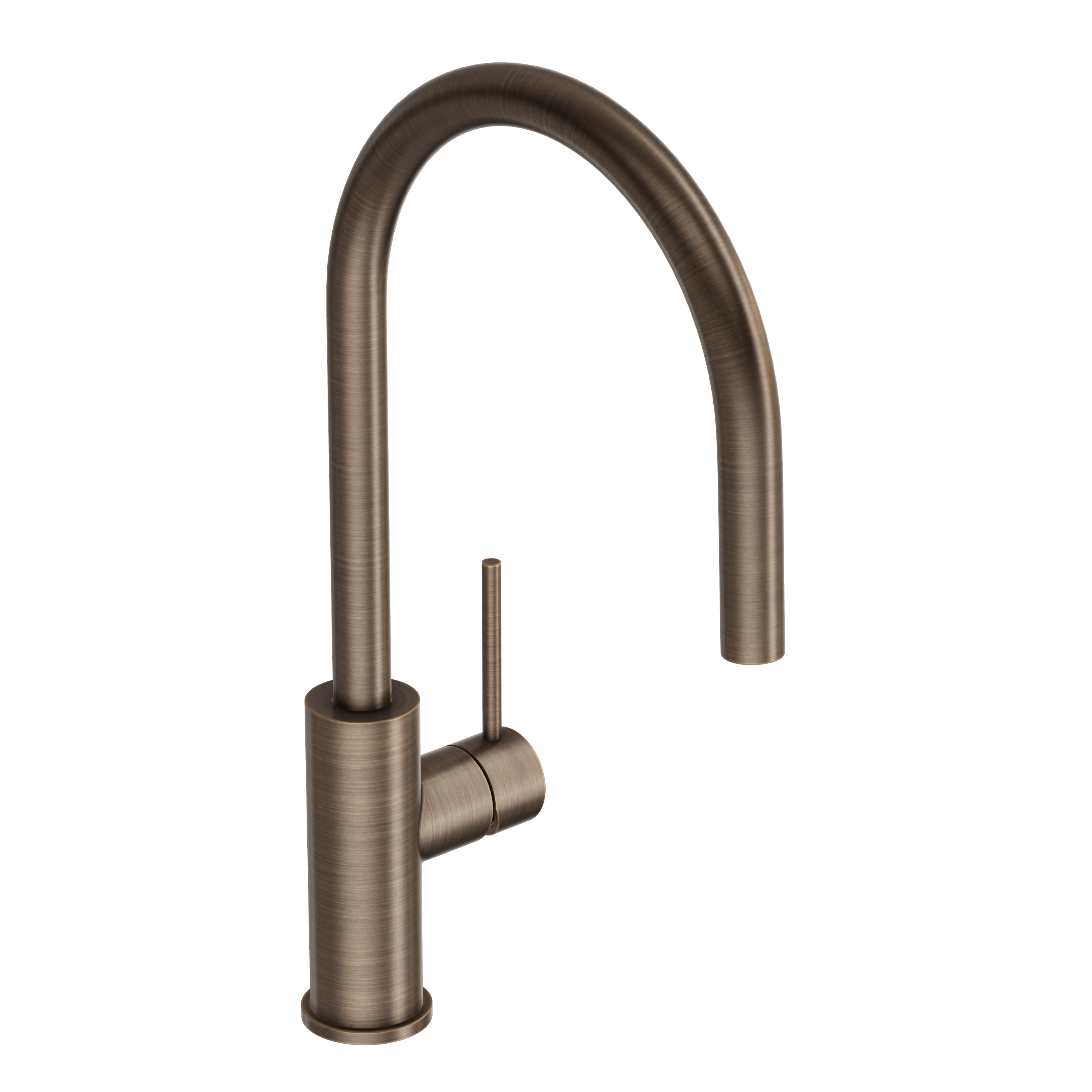 Haven Gooseneck Mixer - Antique Brass