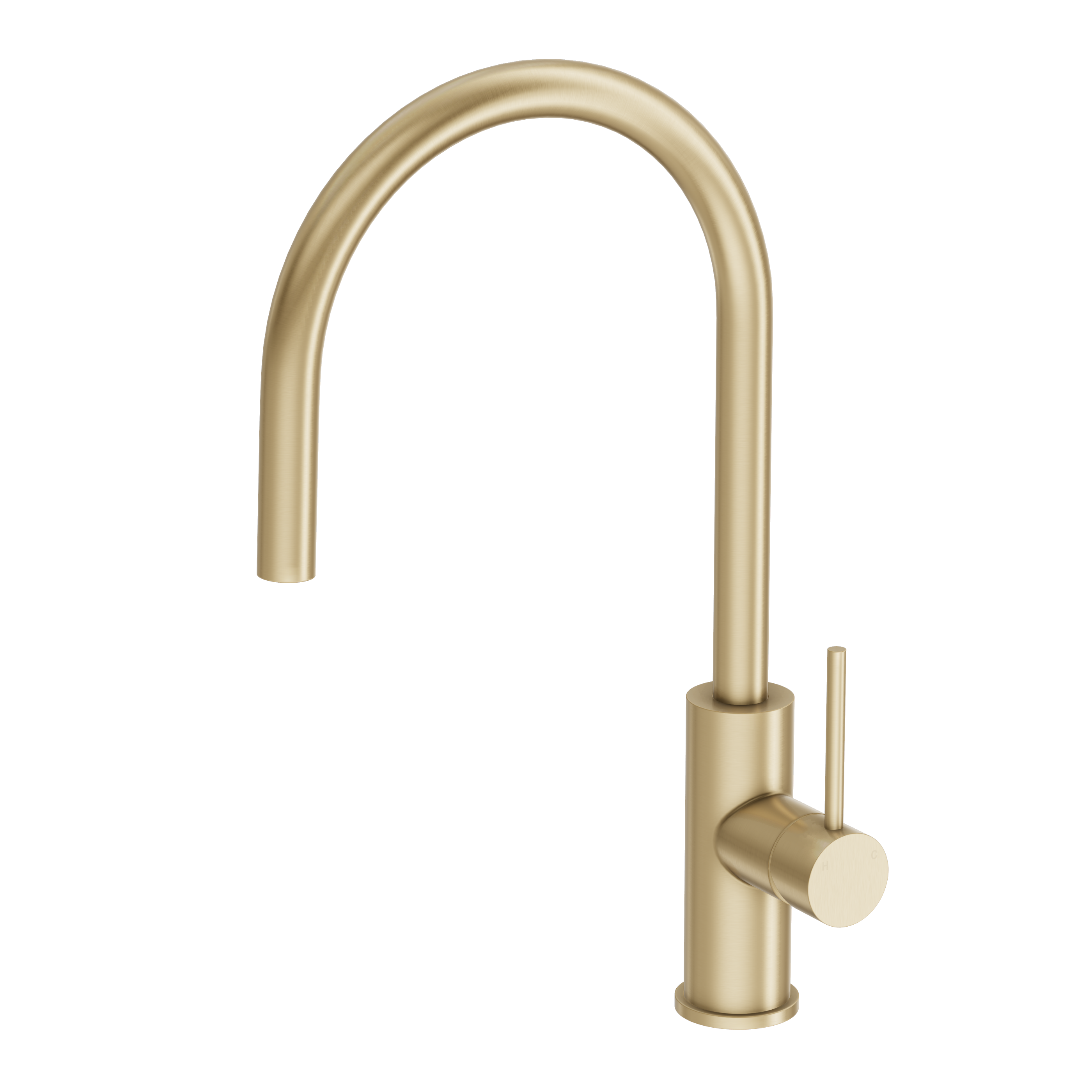 Haven Gooseneck Mixer - Brushed Brass
