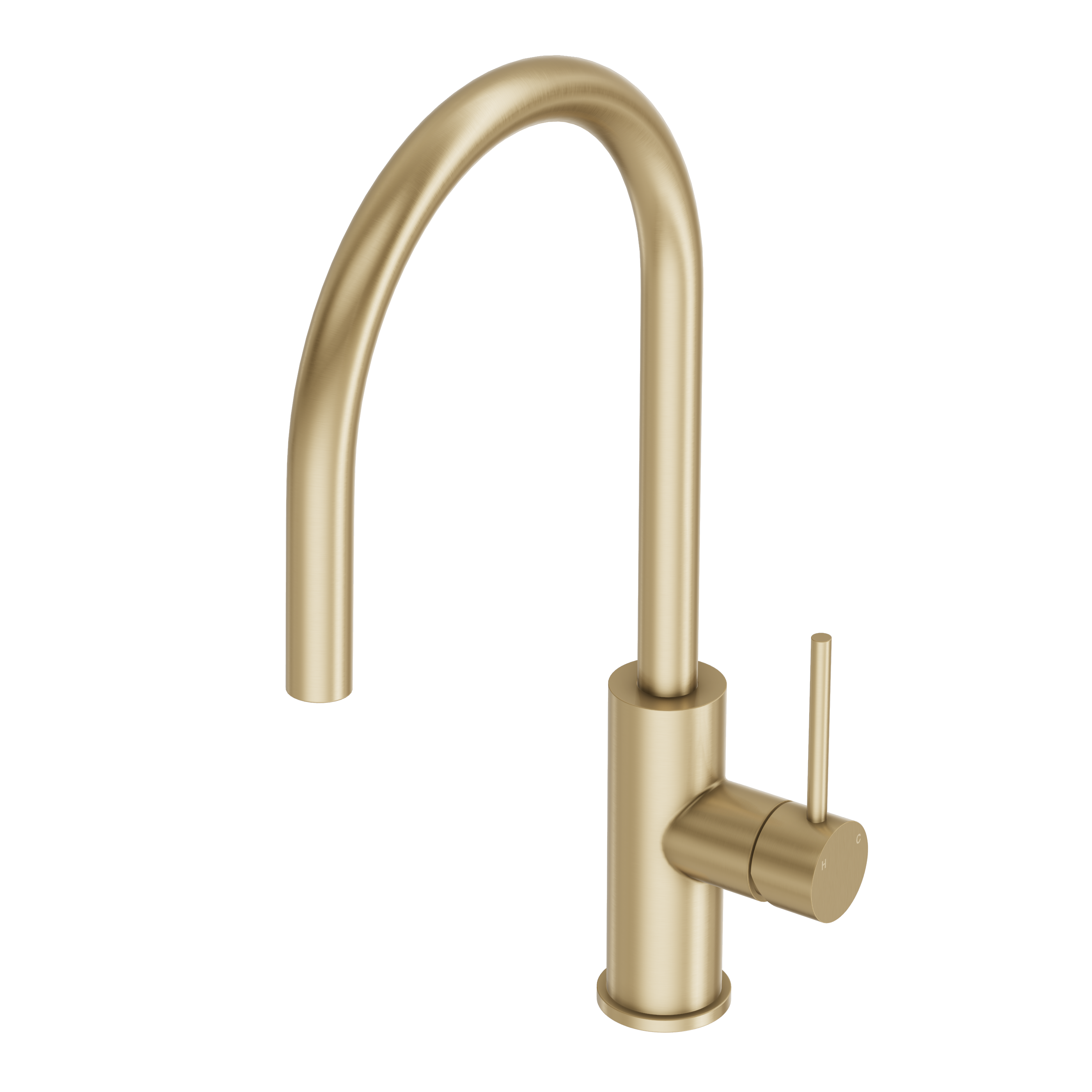 Haven Gooseneck Mixer - Brushed Brass