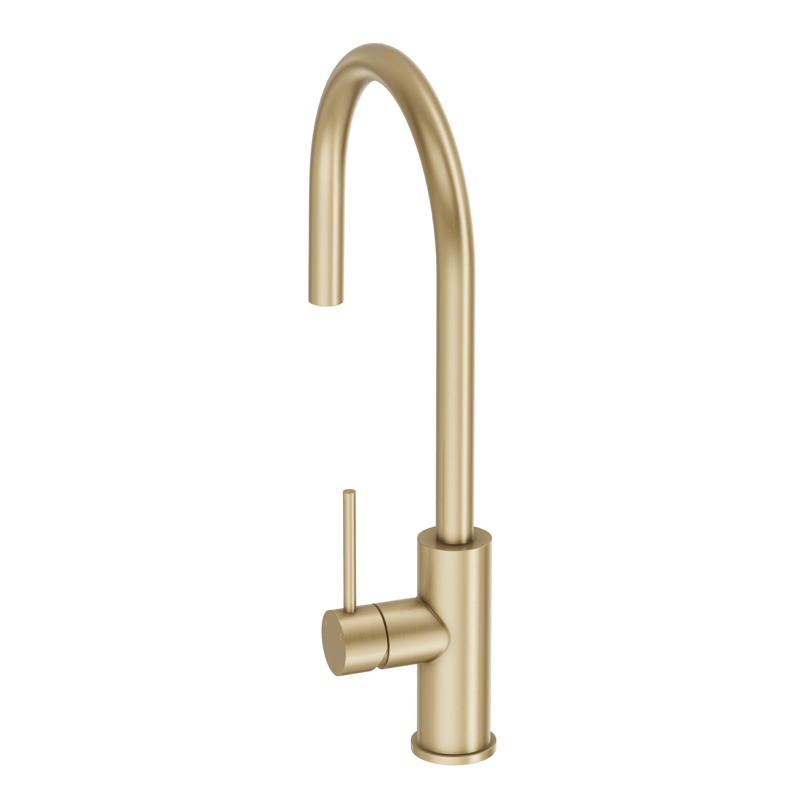 Haven Gooseneck Mixer - Brushed Brass