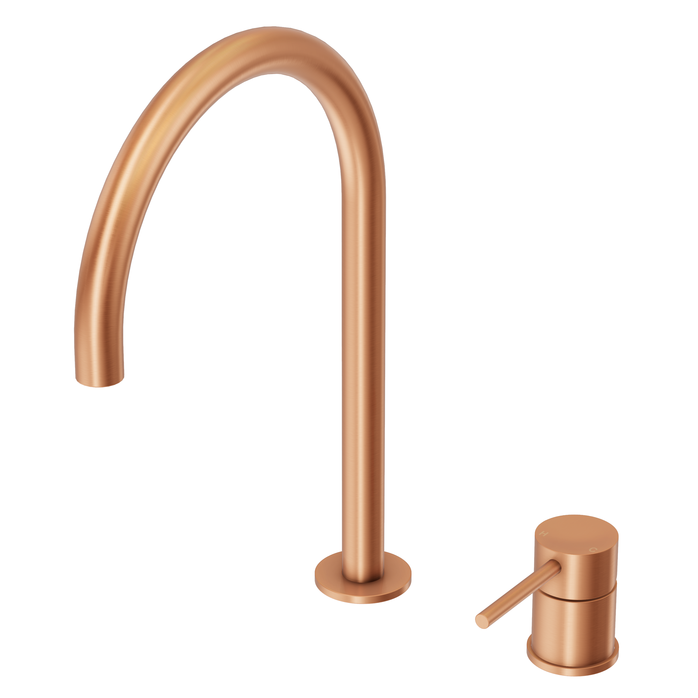 Haven Basin Hob Mixer Set - Brushed Copper
