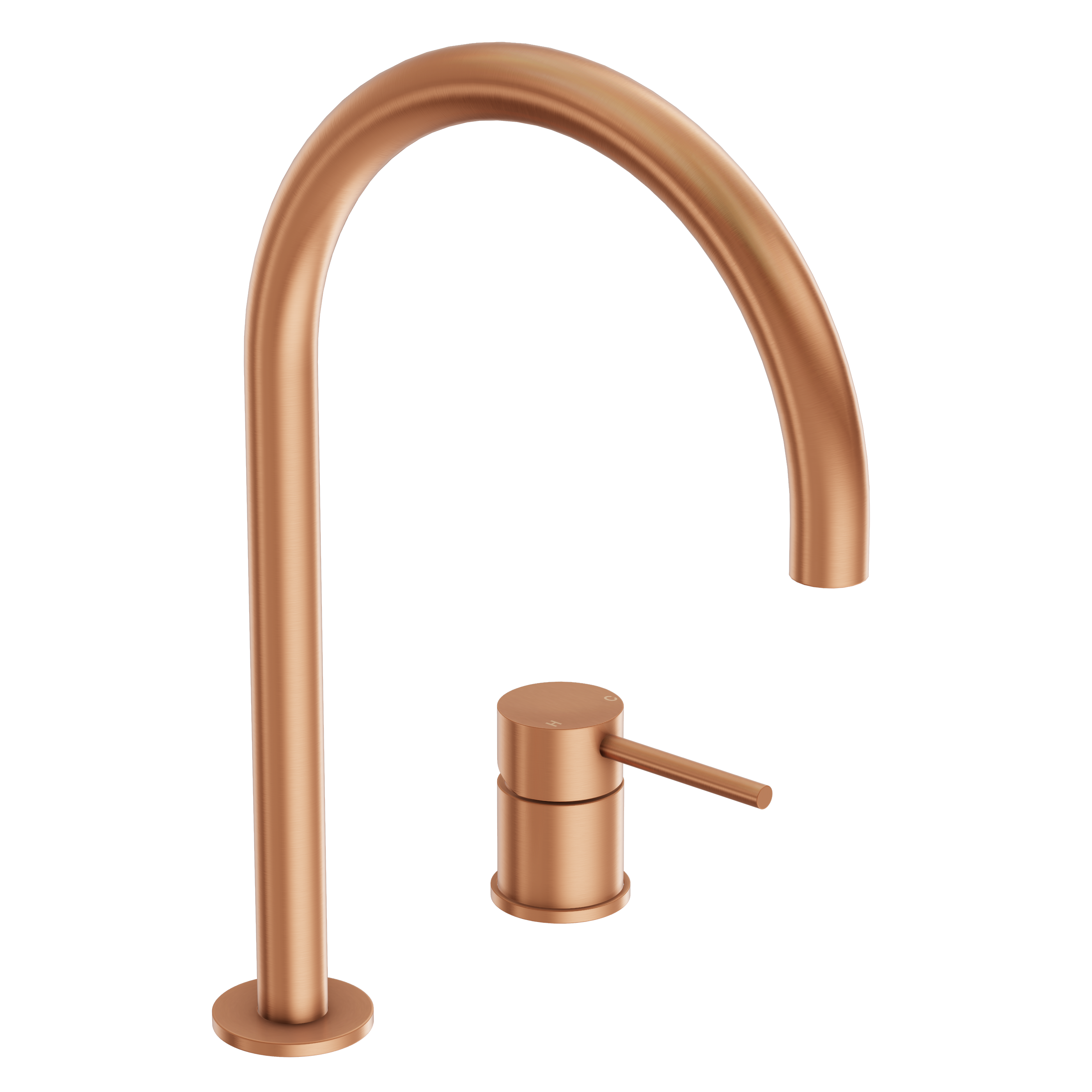 Haven Basin Hob Mixer Set - Brushed Copper