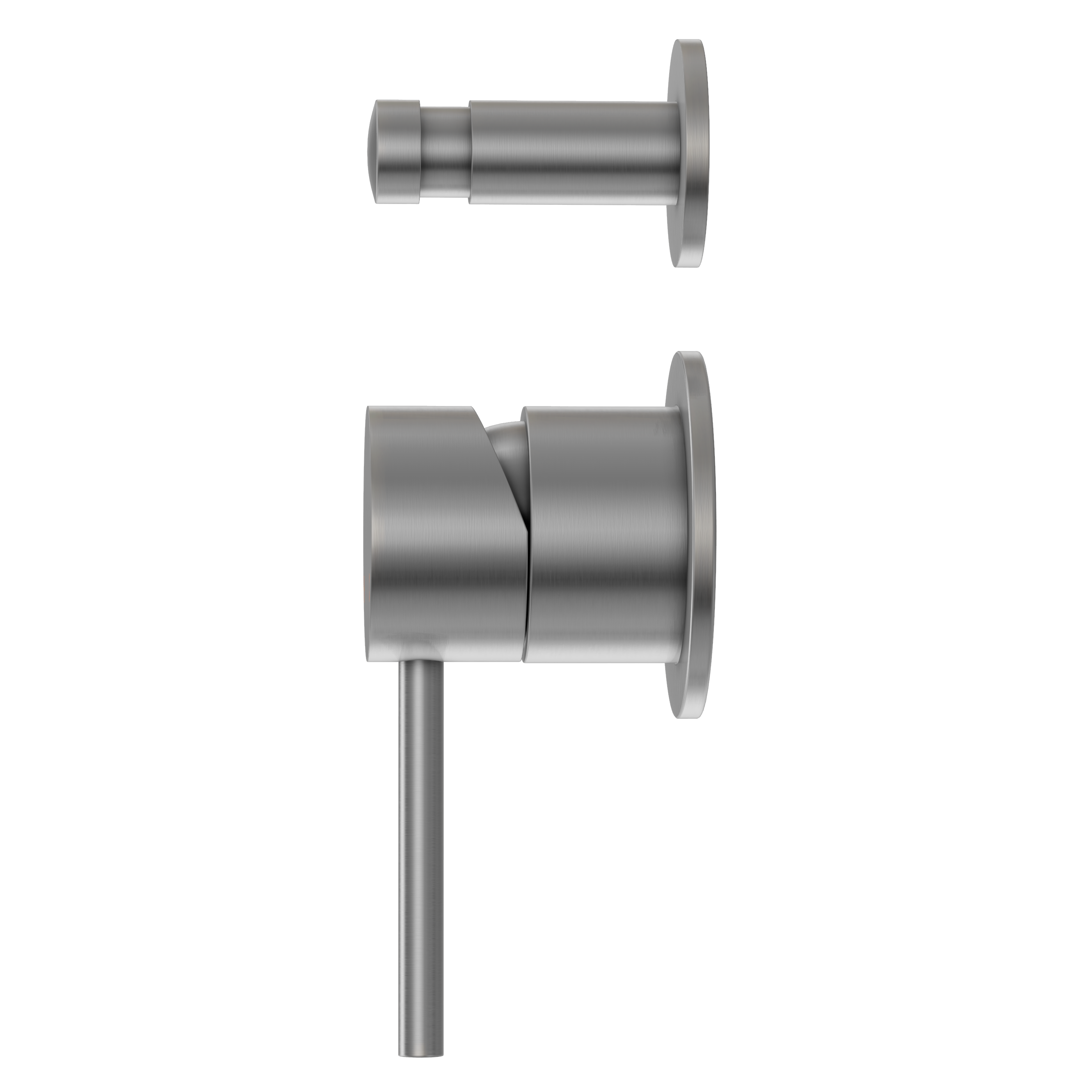 Haven Minimal Diverter Wall Mixer - Brushed Nickel