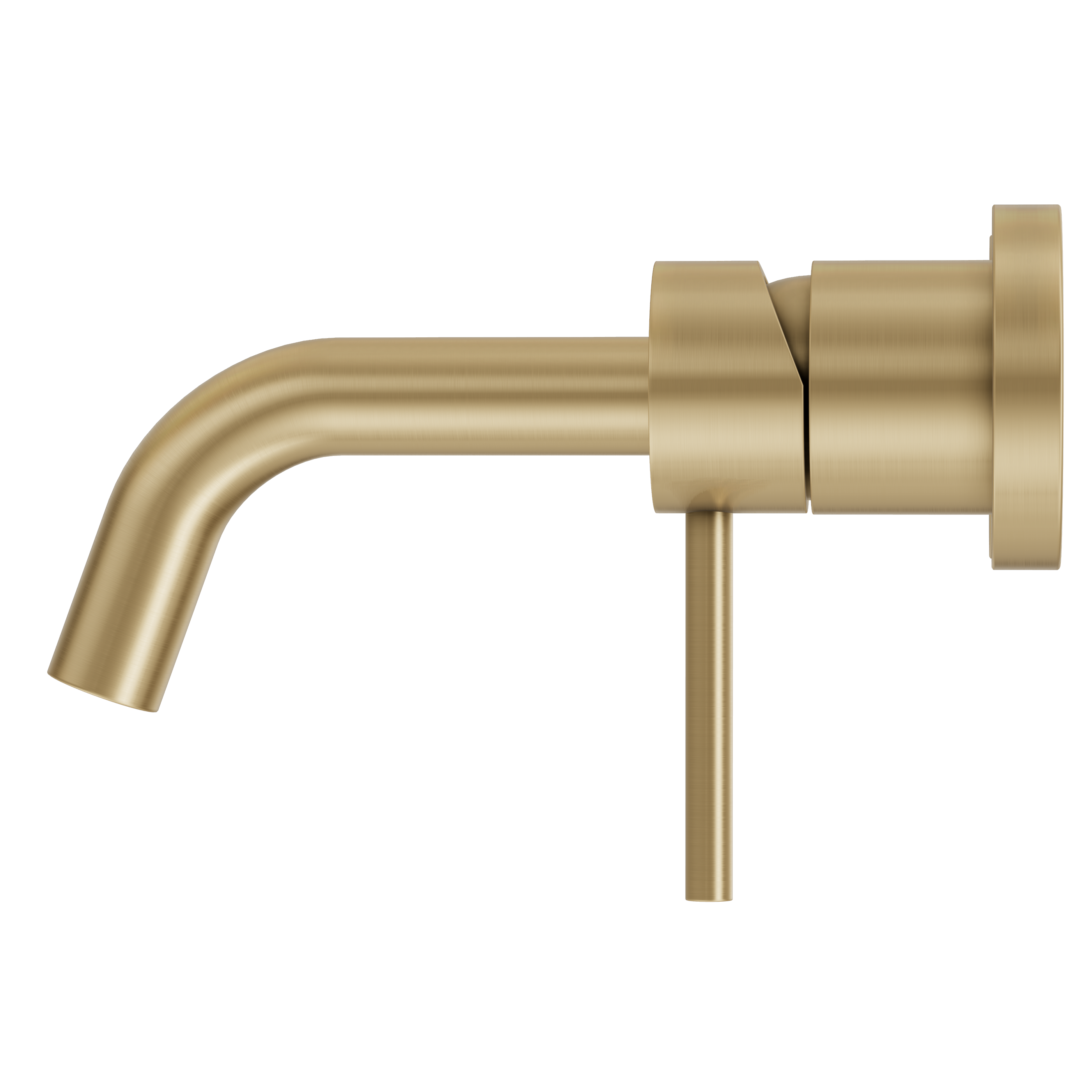 Haven Minimal Wall Mixer and Tap - Brushed Brass