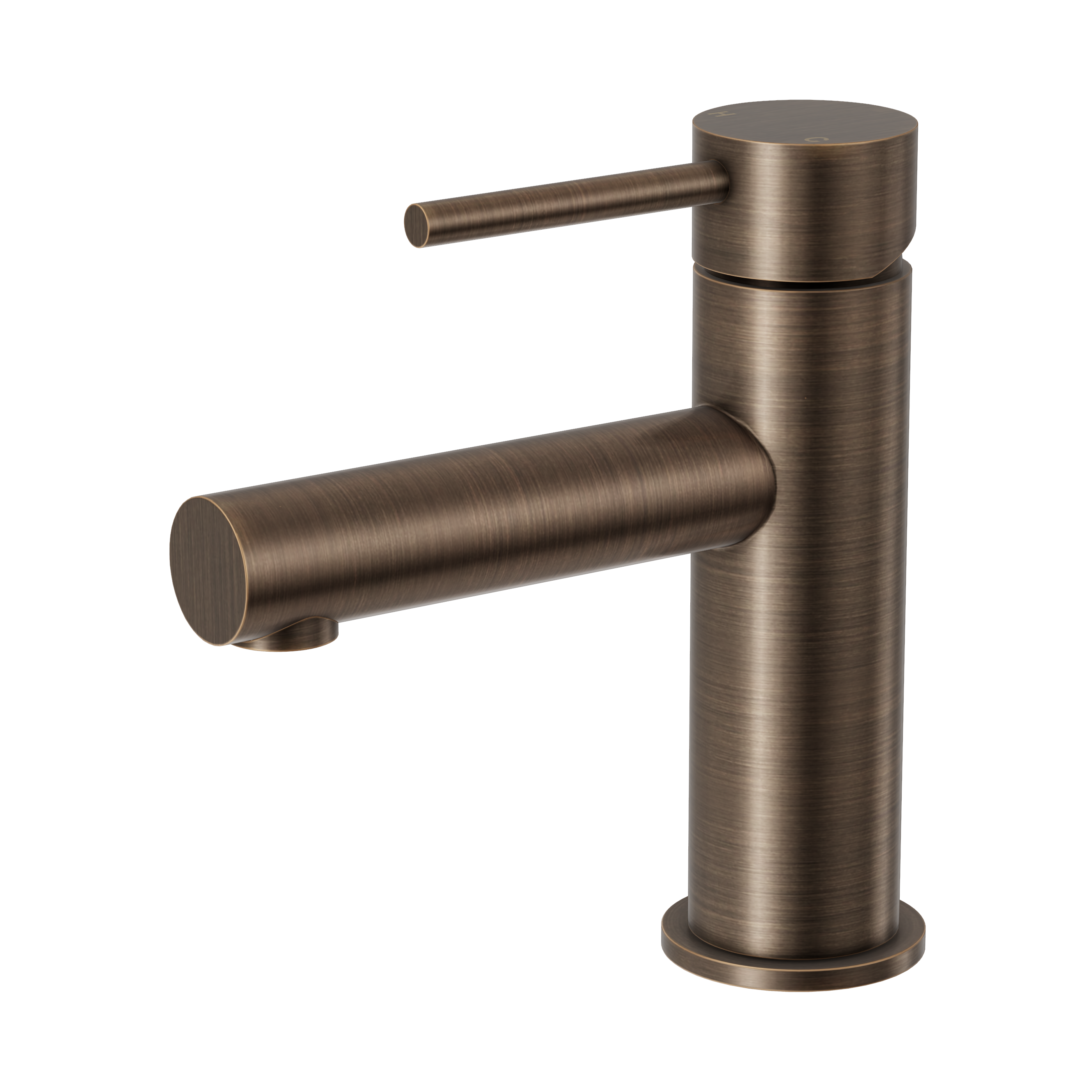Haven Short Basin Mixer - Antique Brass