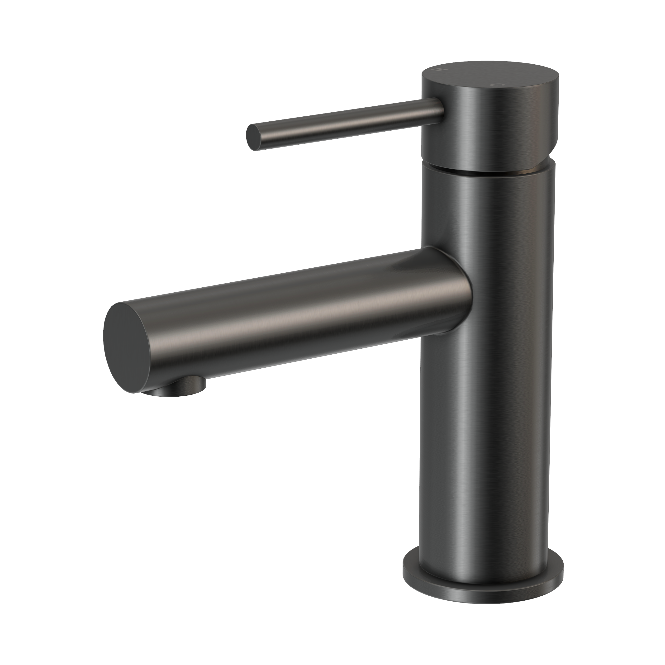Haven Short Basin Mixer - Gun Metal
