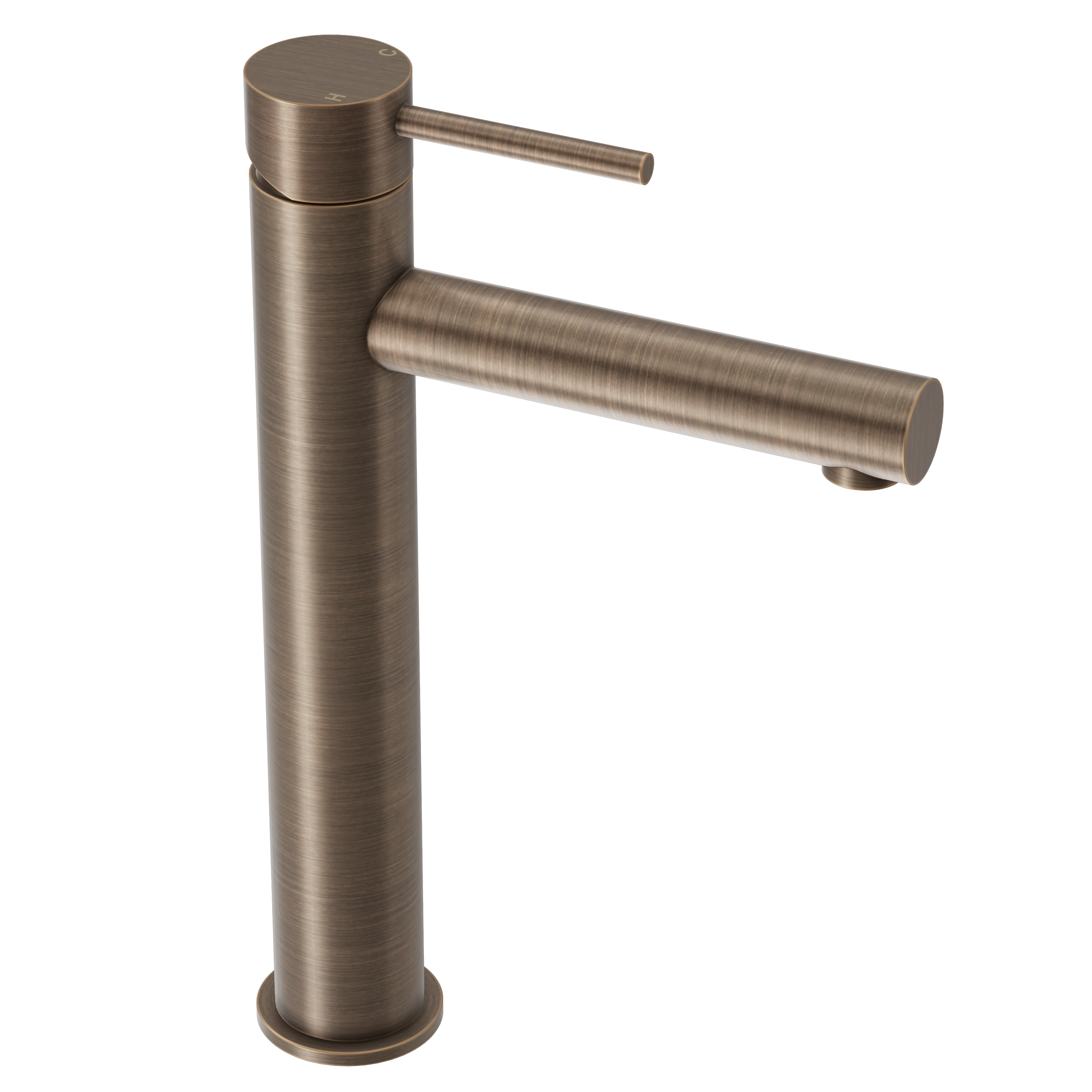 Haven Tall Basin Mixer - Antique Brass