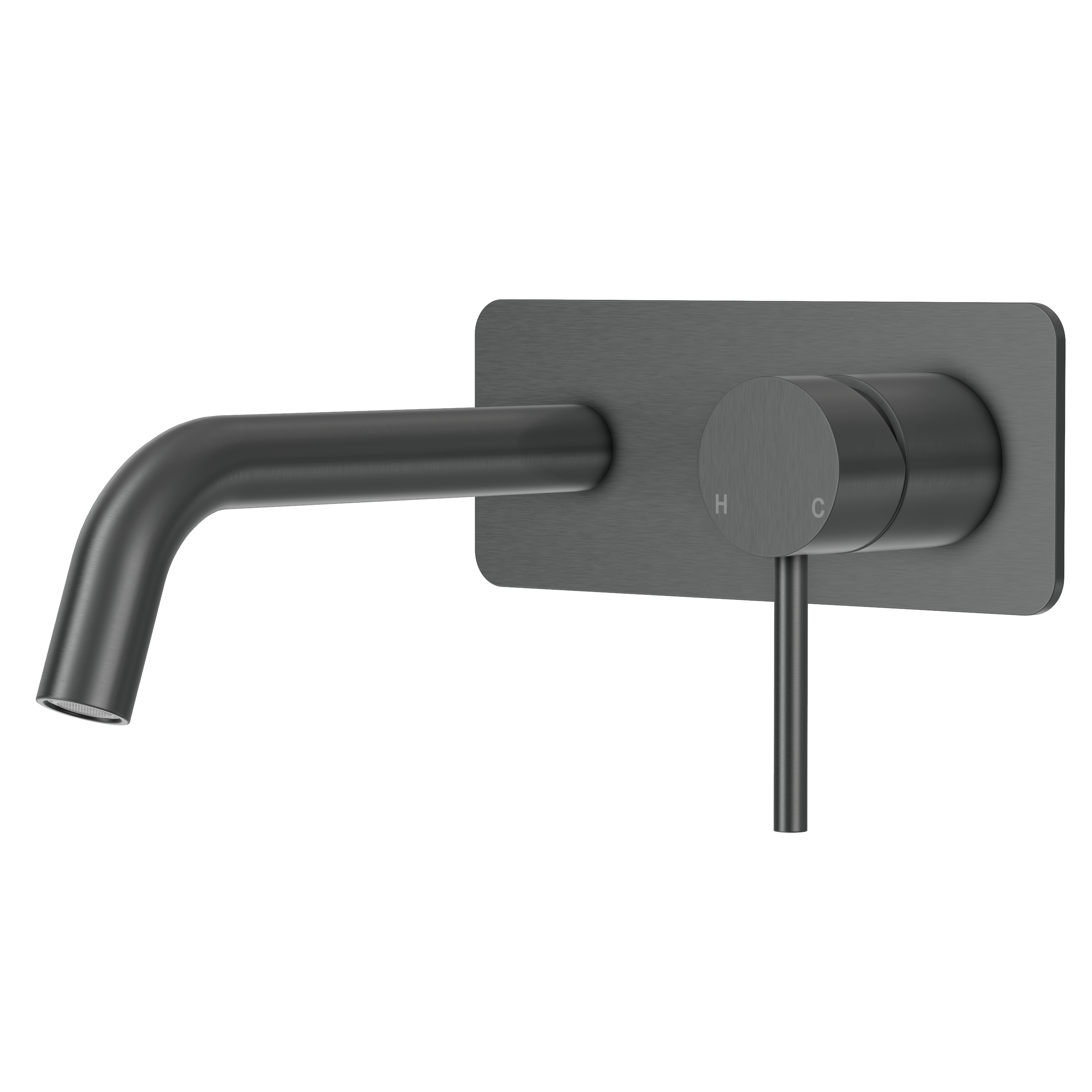Haven Wall Mixer Tap - Gun Metal Brushed