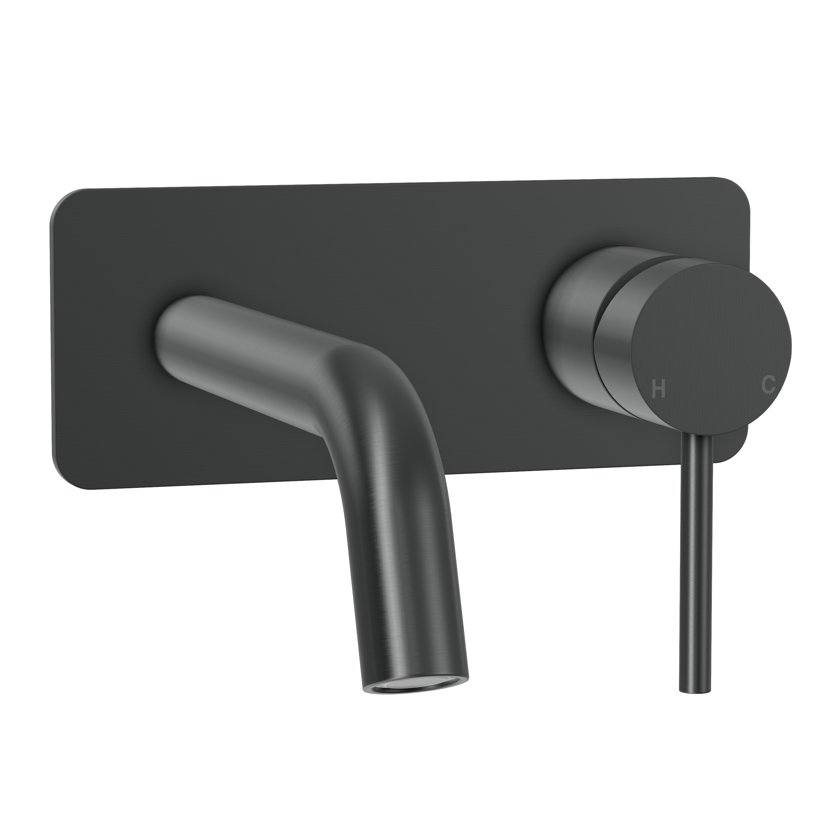 Haven Wall Mixer Tap - Gun Metal Brushed