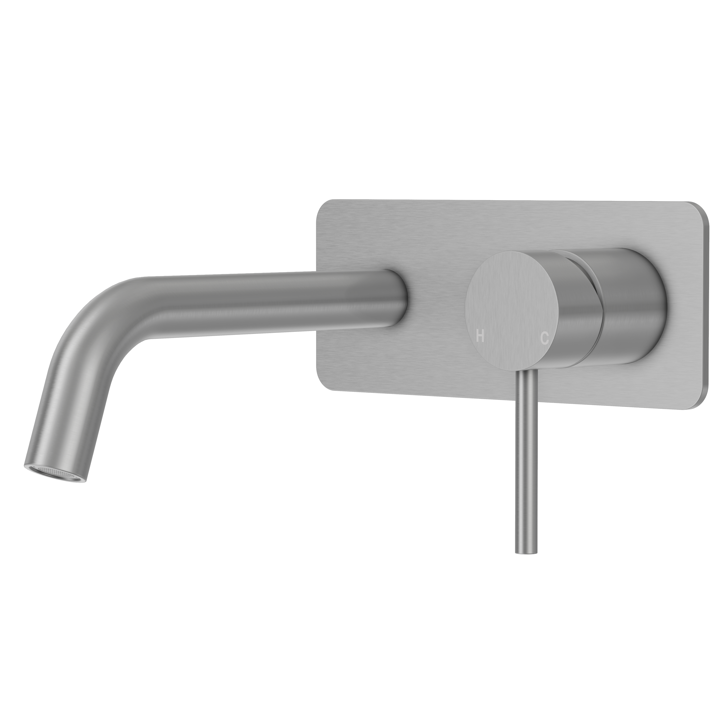 Haven Wall Mixer Tap - Brushed Nickel