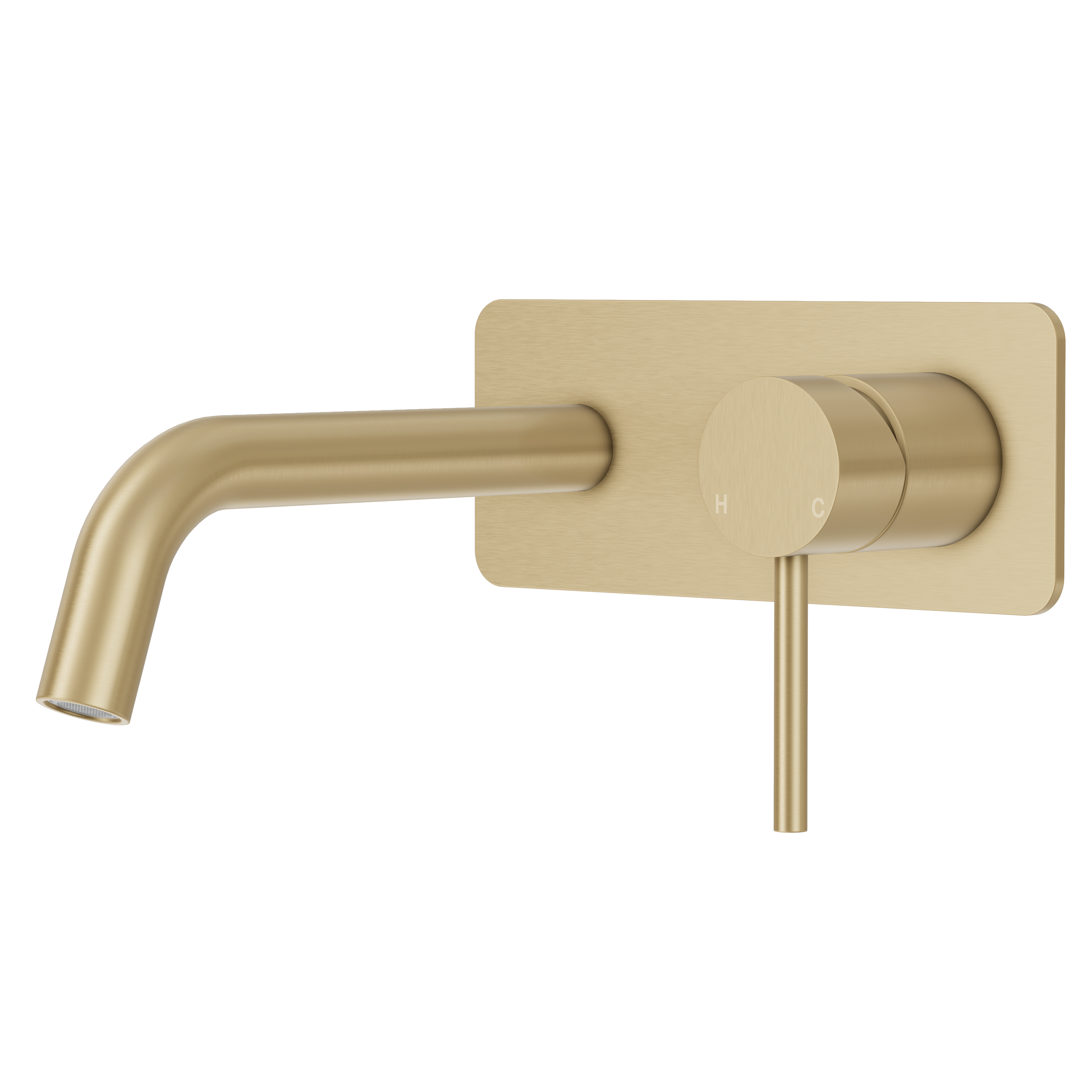 Haven Wall Mixer Tap - Brushed Brass