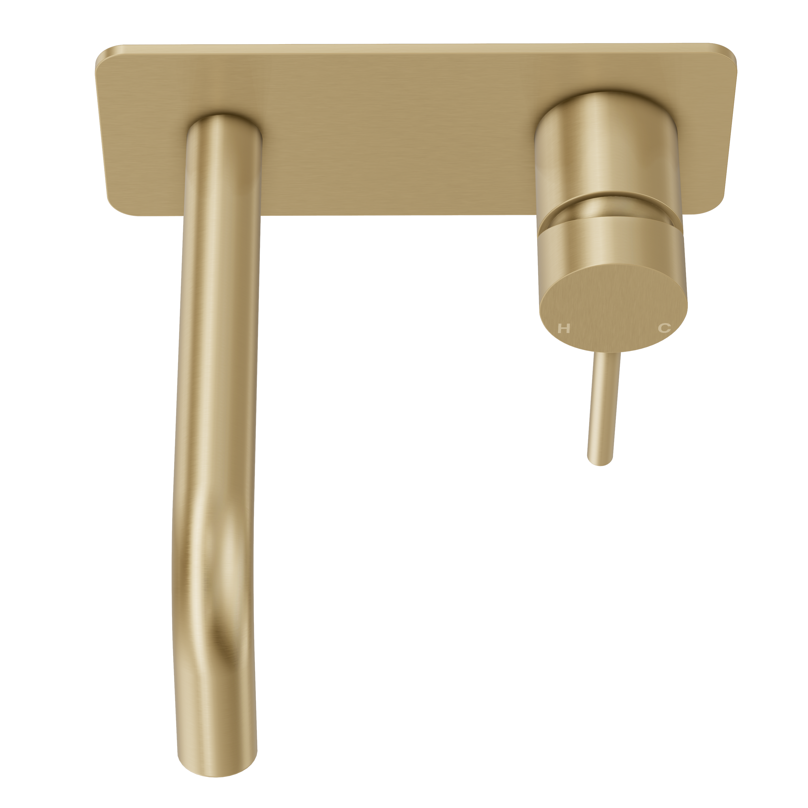 Haven Wall Mixer Tap - Brushed Brass