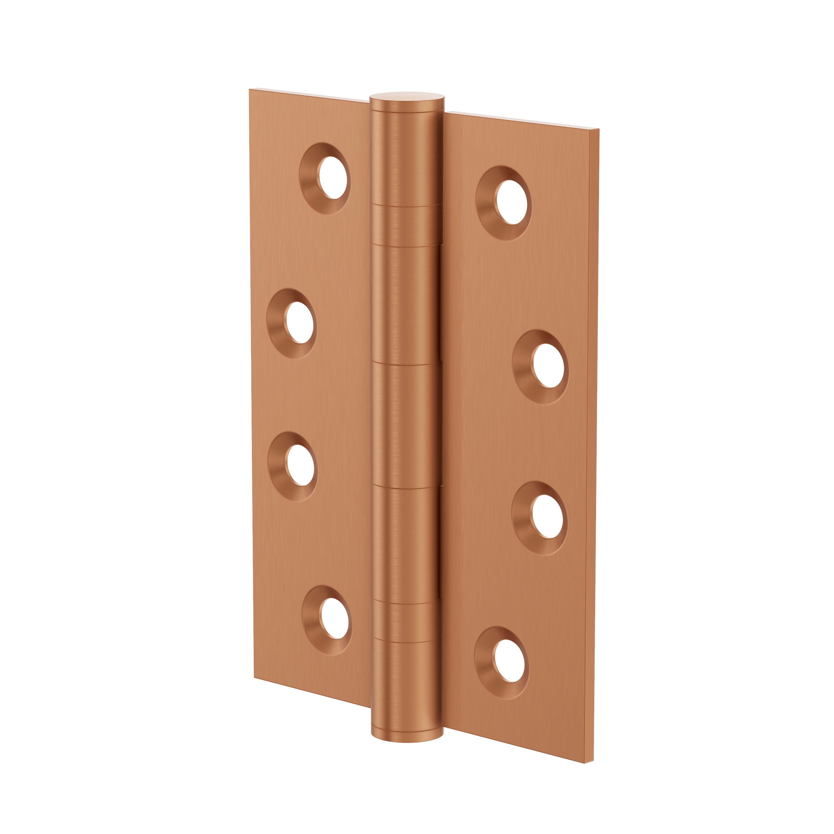 Lombardy Ball Bearing Door Hinges (Pair) – Brushed Copper