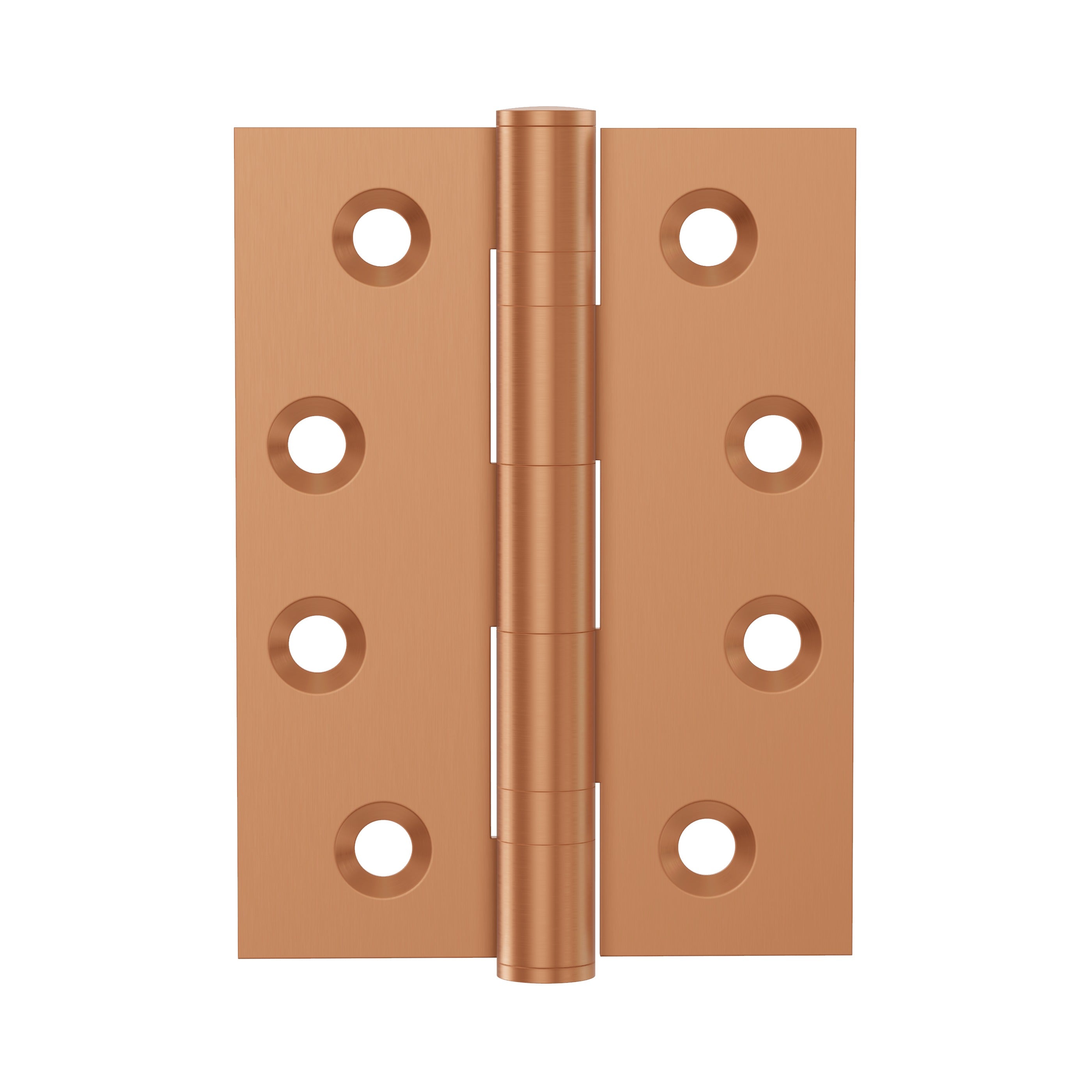 Lombardy Ball Bearing Door Hinges (Pair) – Brushed Copper
