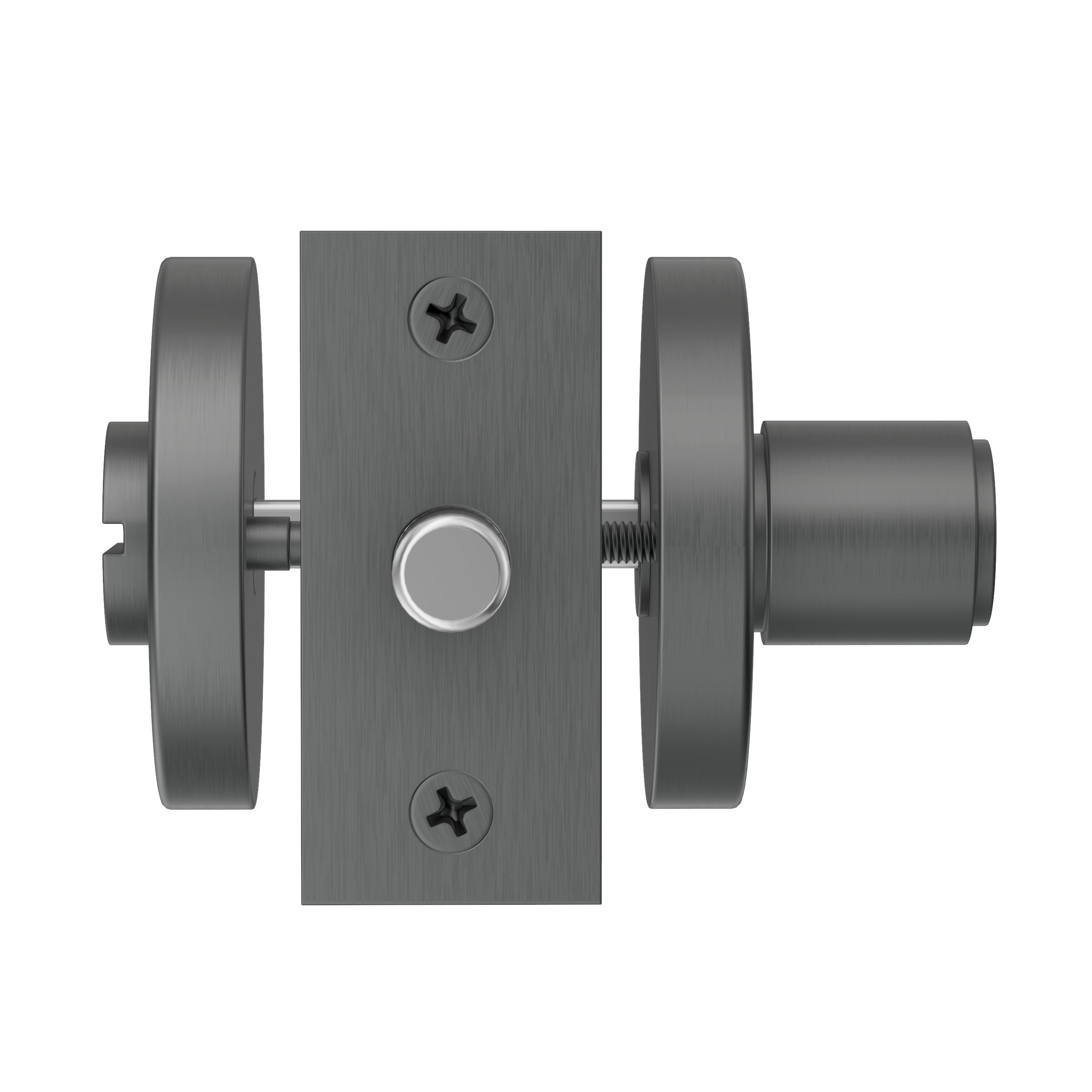 Lombardy Door Lock - Gun Metal Brushed
