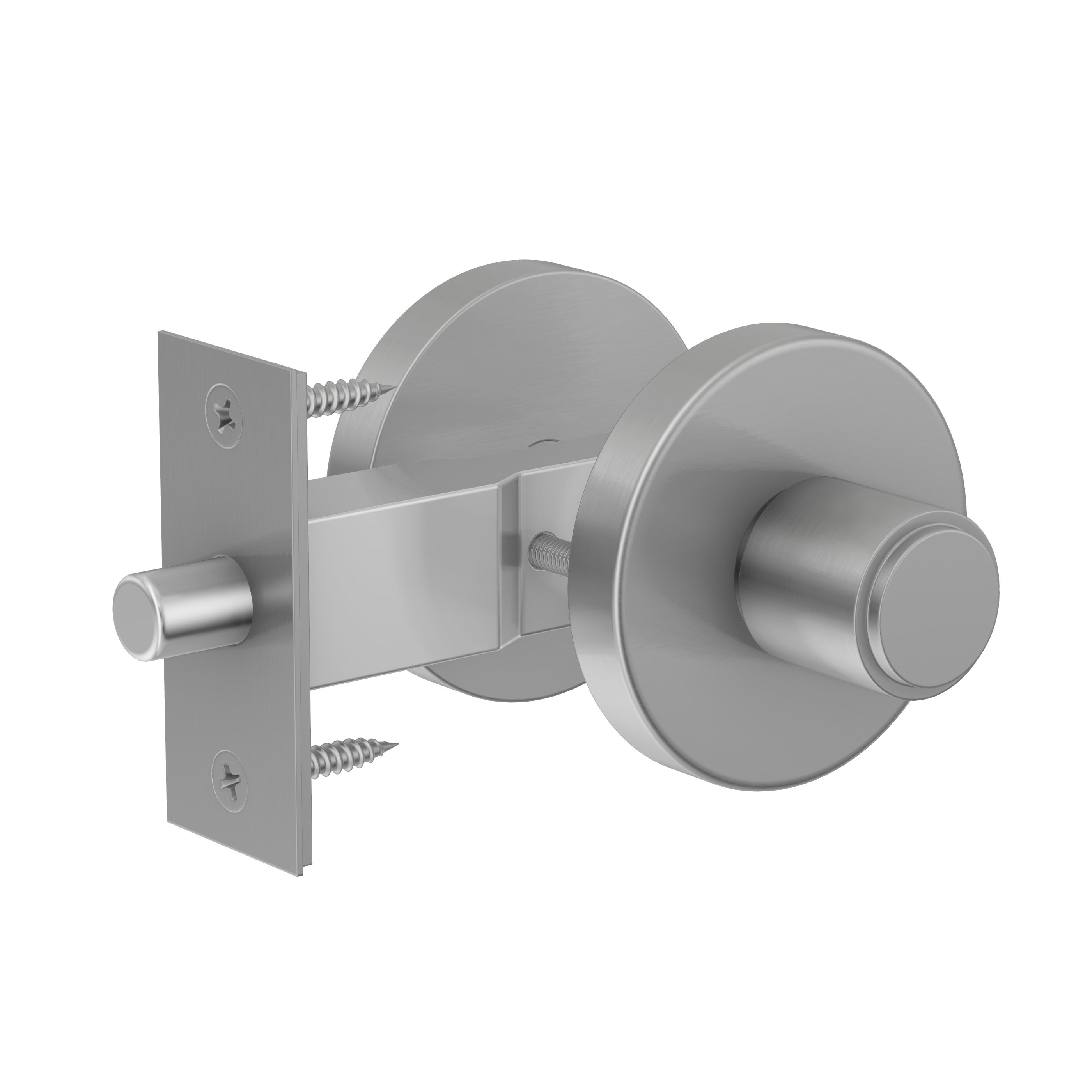 Lombardy Door Lock - Brushed Nickel