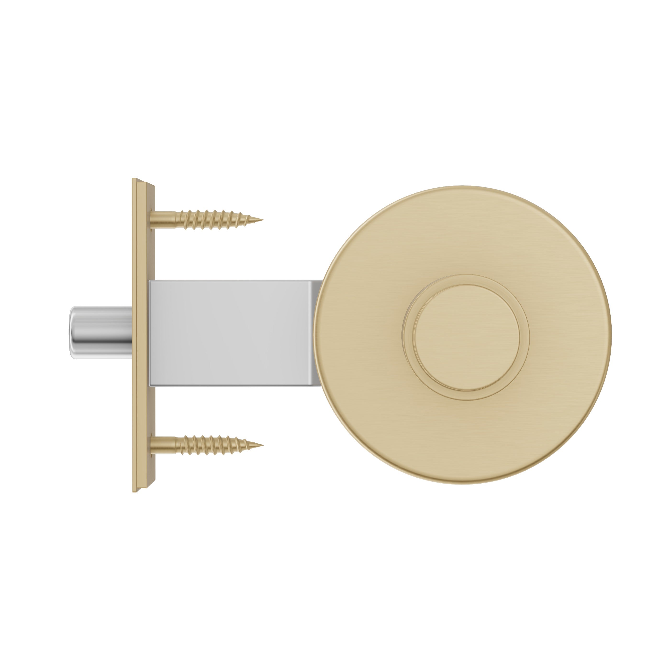 Lombardy Door Lock - Brushed Brass