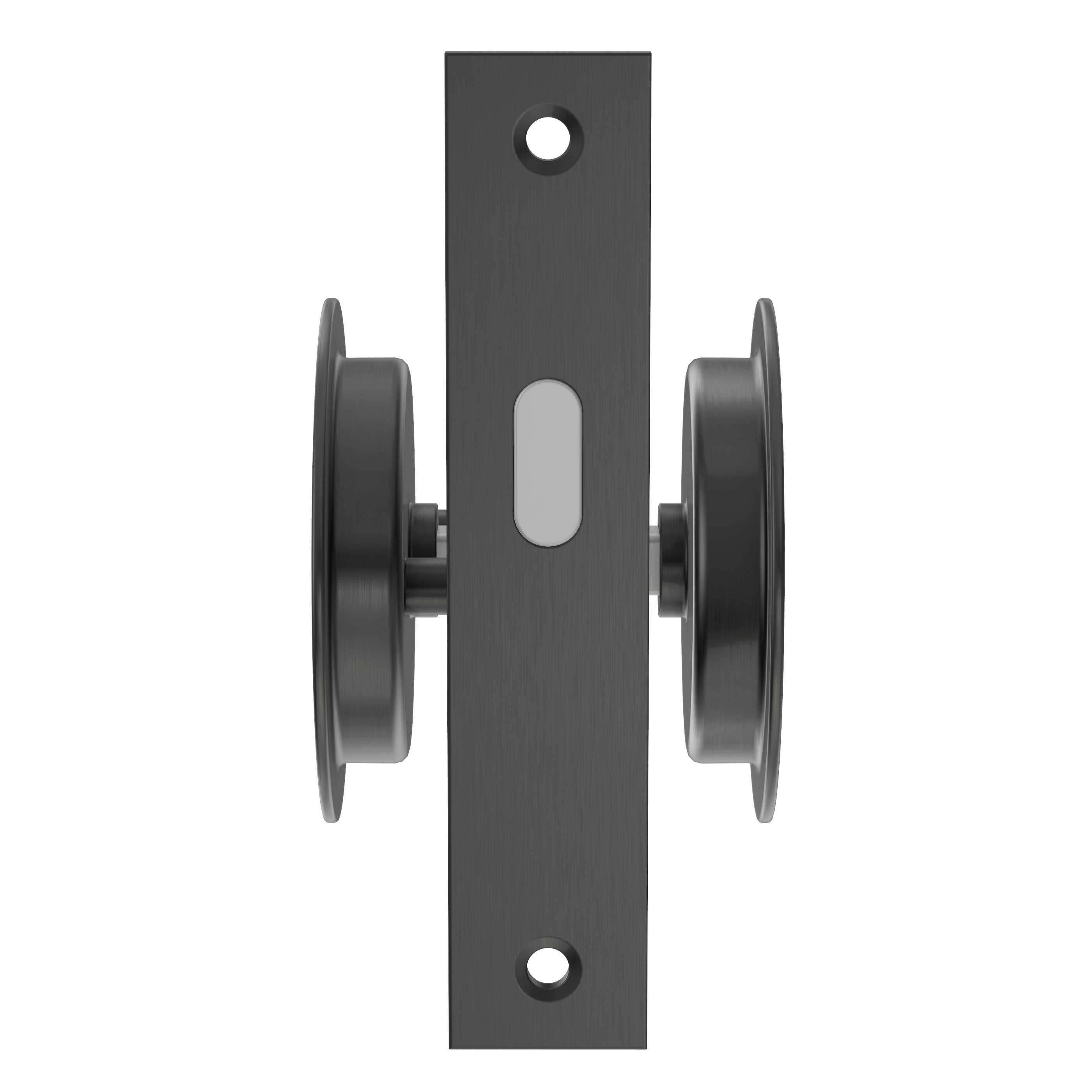 Lombardy Flush Door Lock - Gun Metal Brushed