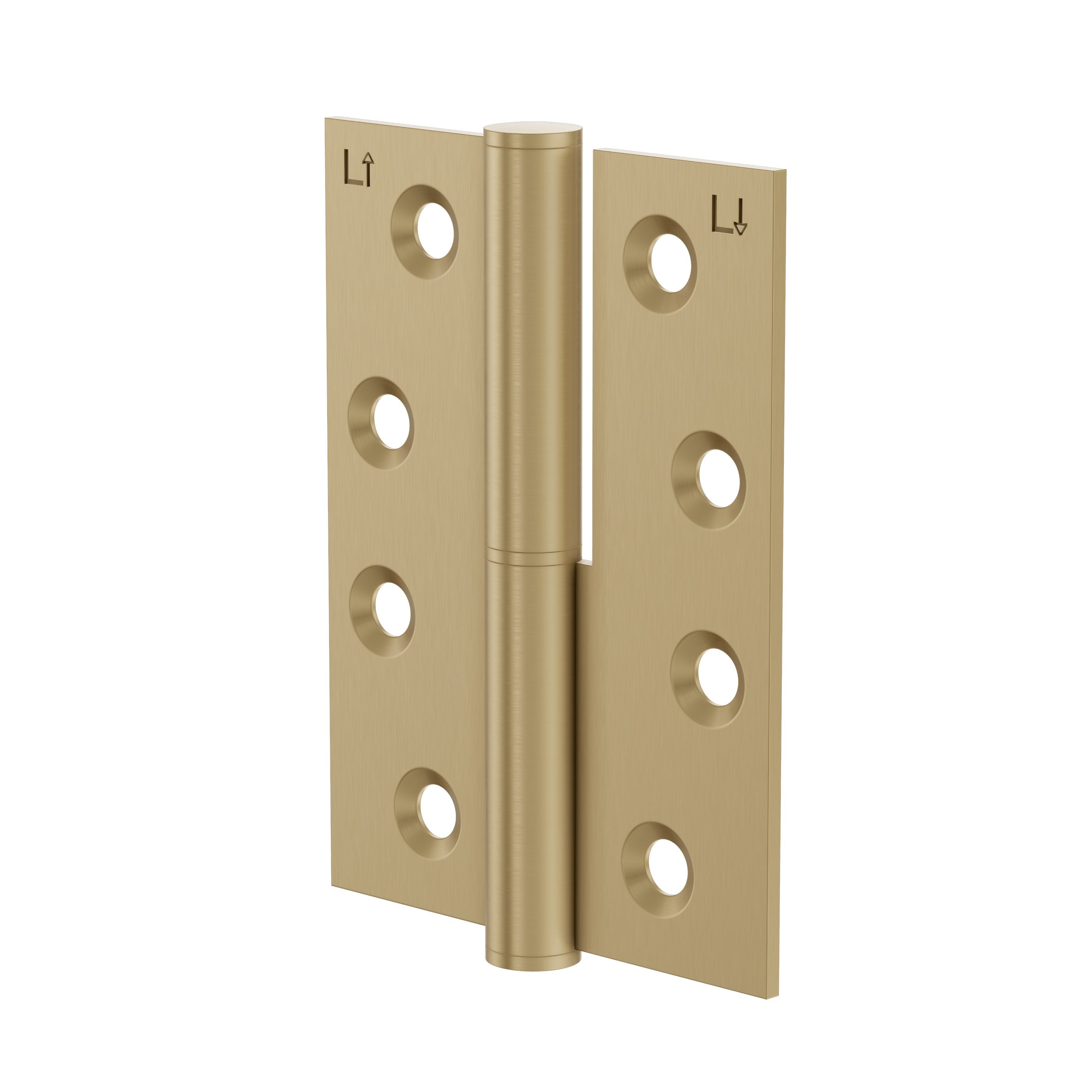 Lombardy Lift Off Left Hand Hinge (Pair) – Brushed Brass