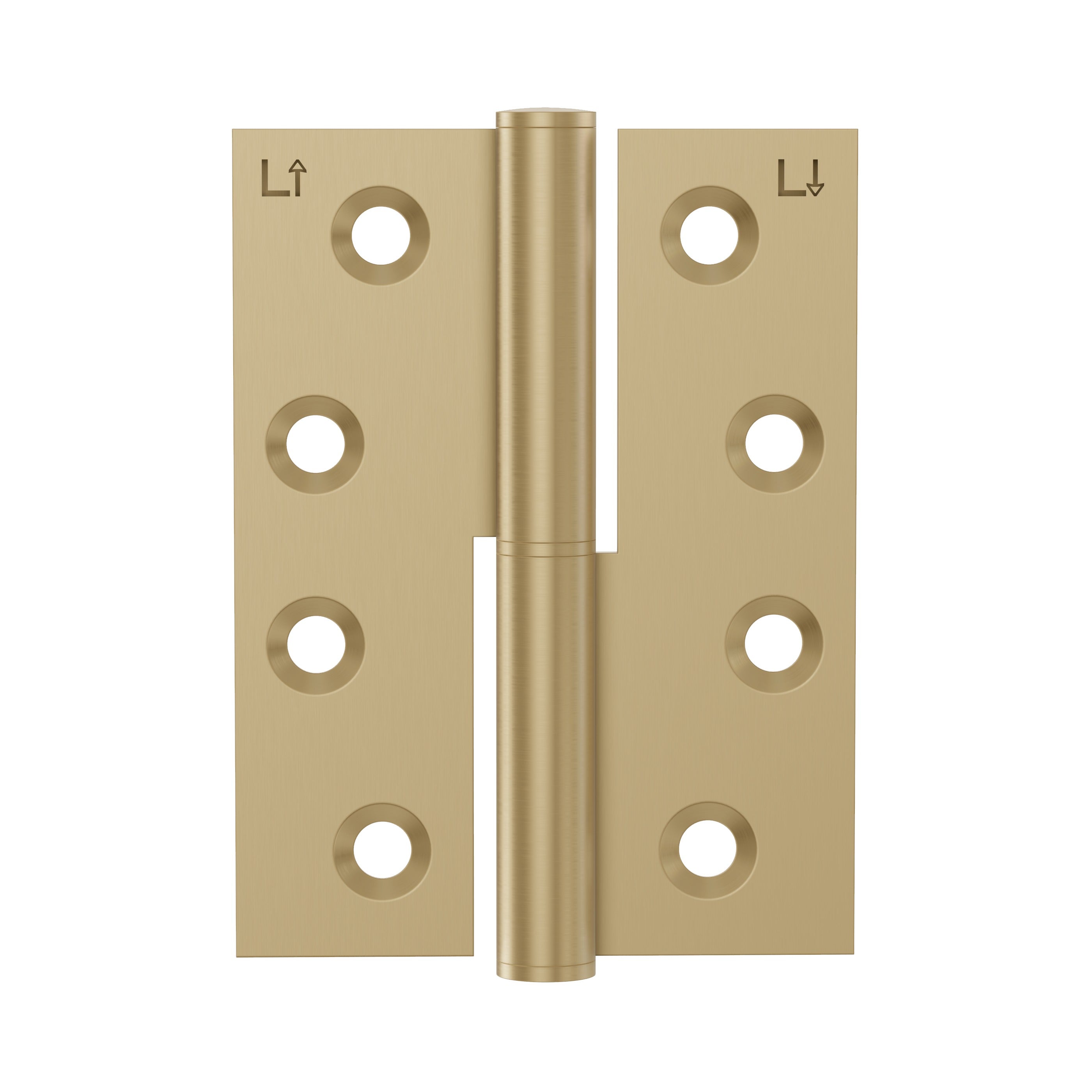 Lombardy Lift Off Left Hand Hinge (Pair) – Brushed Brass