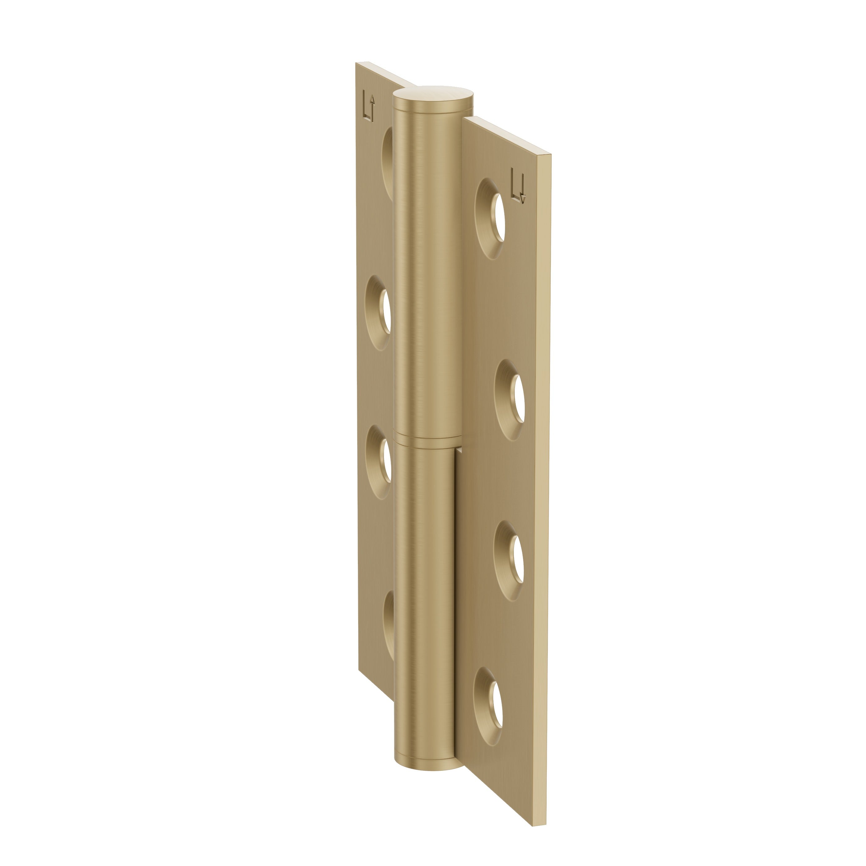 Lombardy Lift Off Left Hand Hinge (Pair) – Brushed Brass