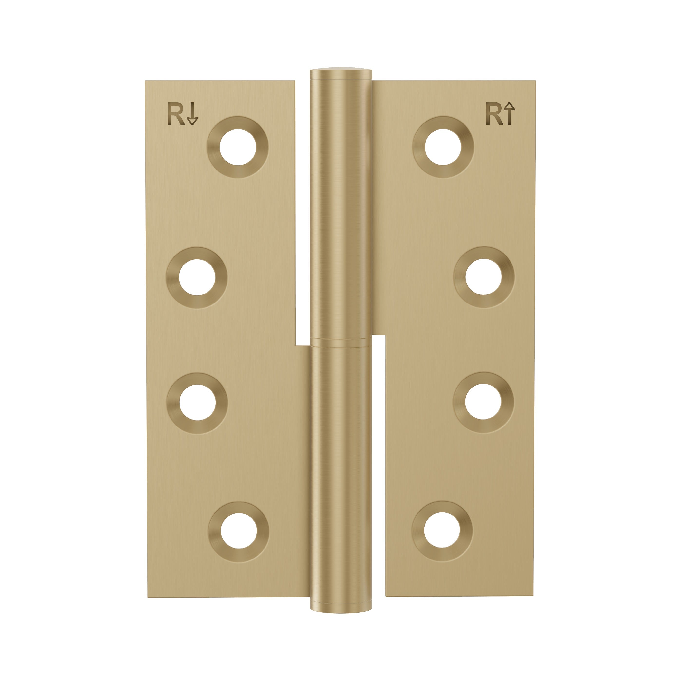 Lombardy Lift Off Right Hand Hinge (Pair) – Brushed Brass
