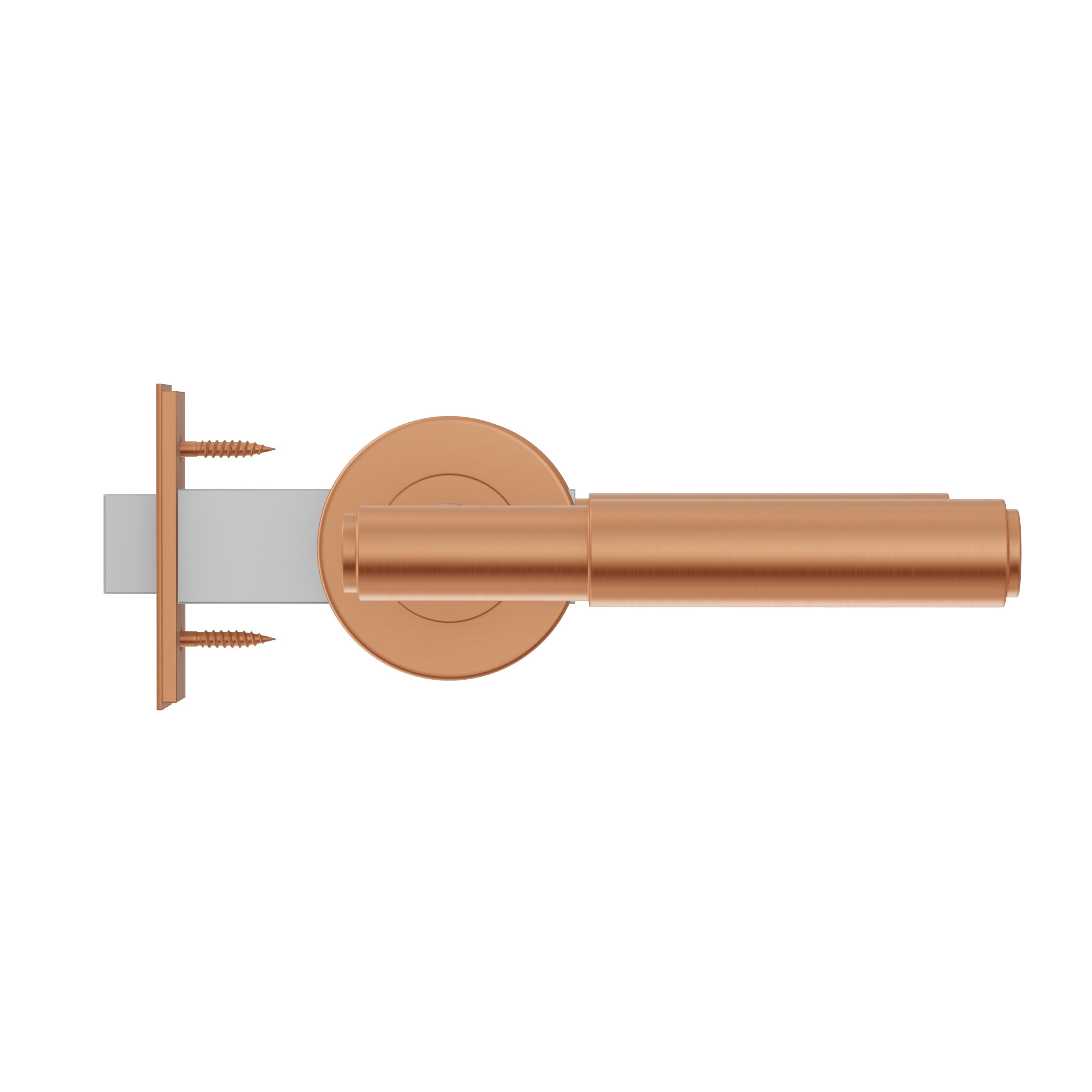Lombardy Passage Door Handle - Brushed Copper