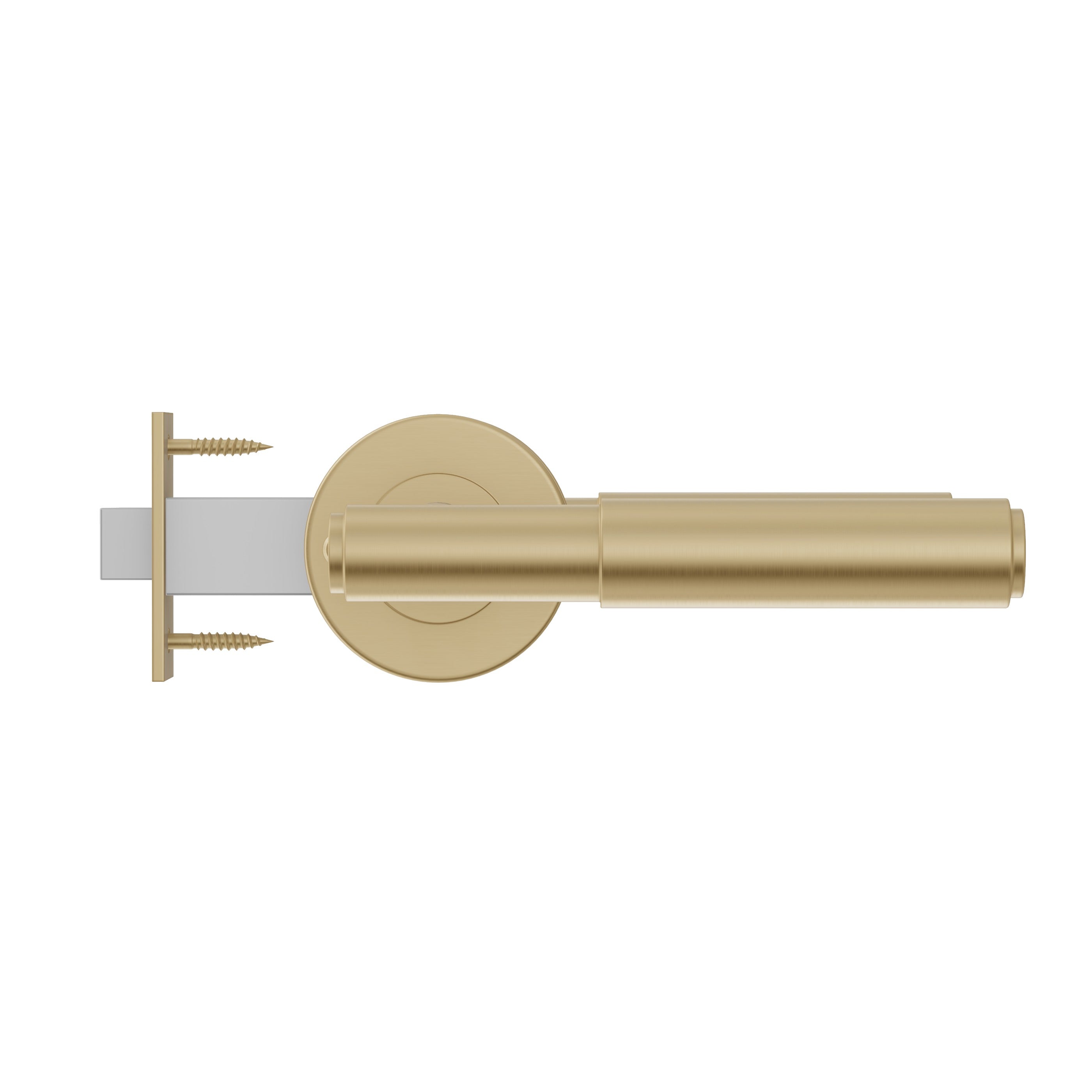 Lombardy Privacy Door Handle - Brushed Brass