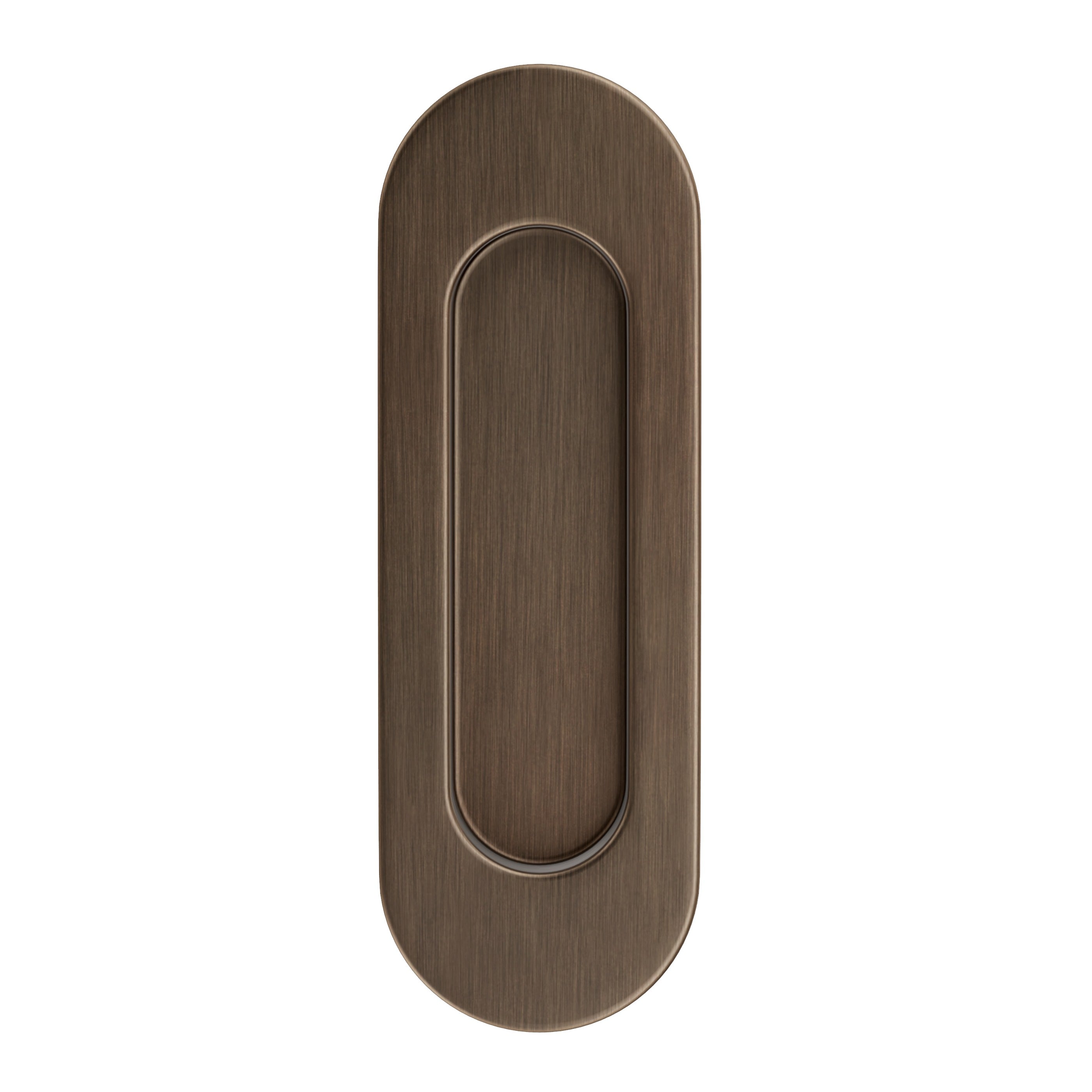 Lombardy Sliding Door Flush Pull – Antique Brass