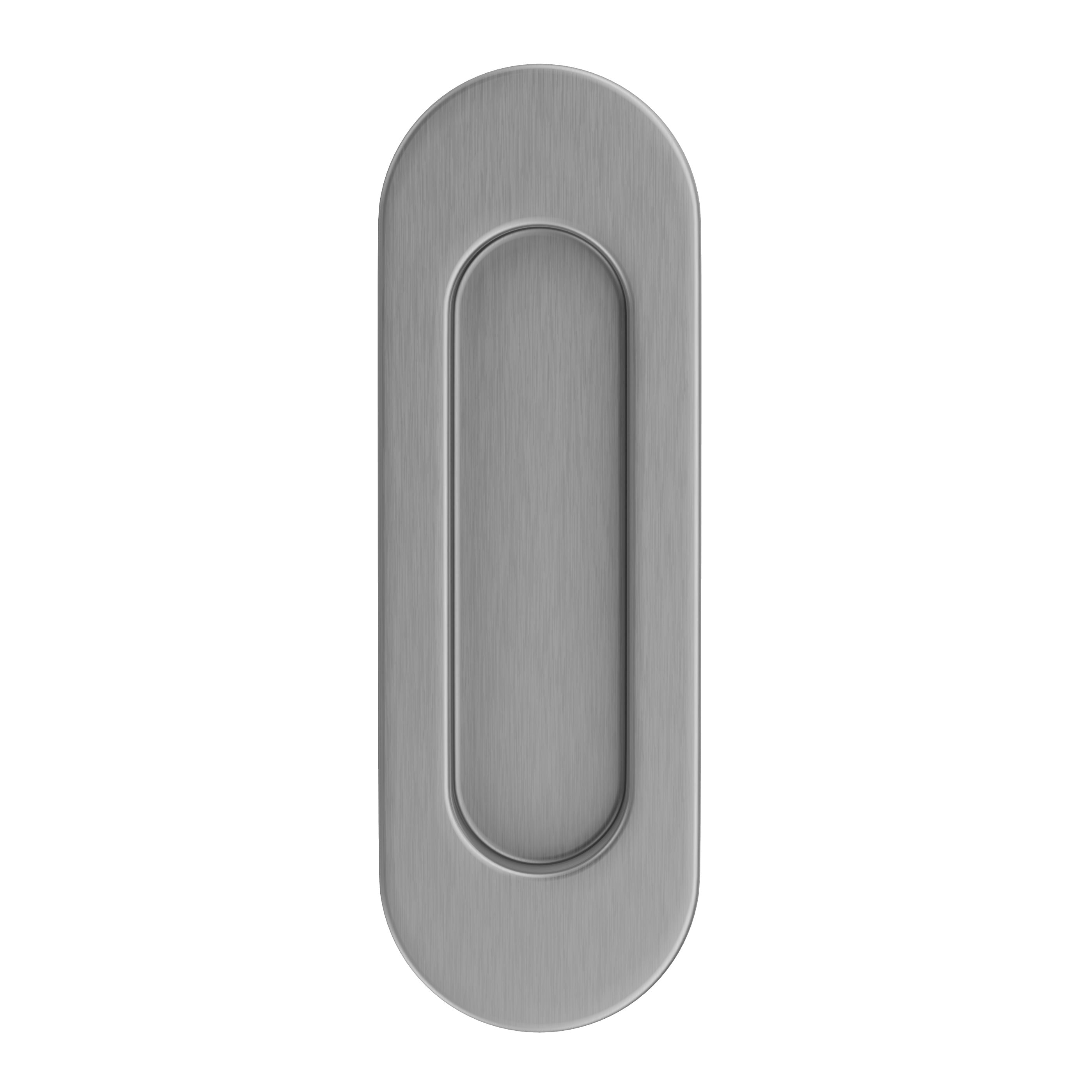 Lombardy Sliding Door Flush Pull – Brushed Nickel