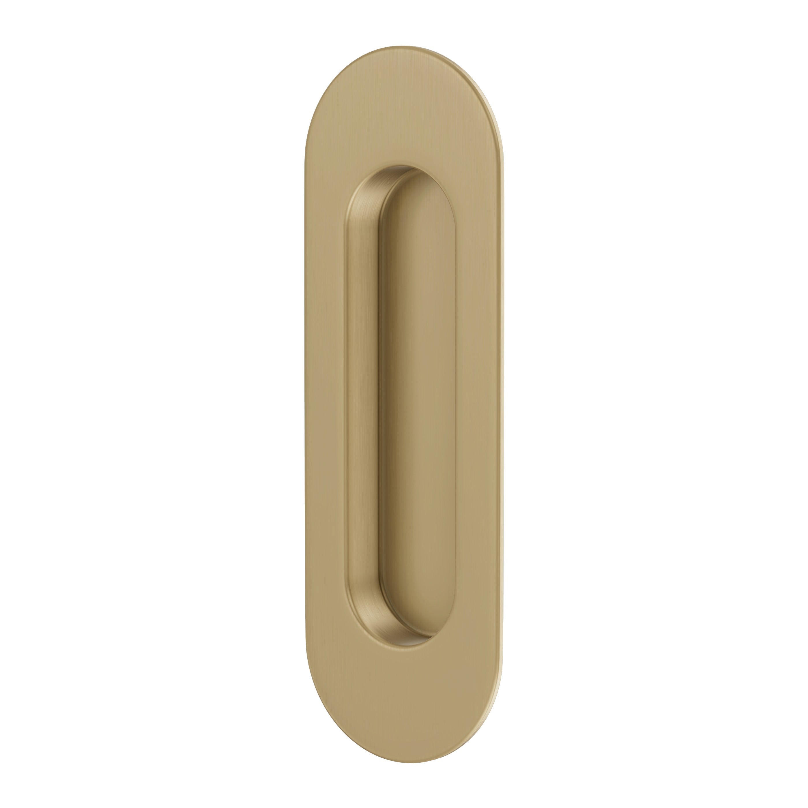 Lombardy Sliding Door Flush Pull – Brushed Brass