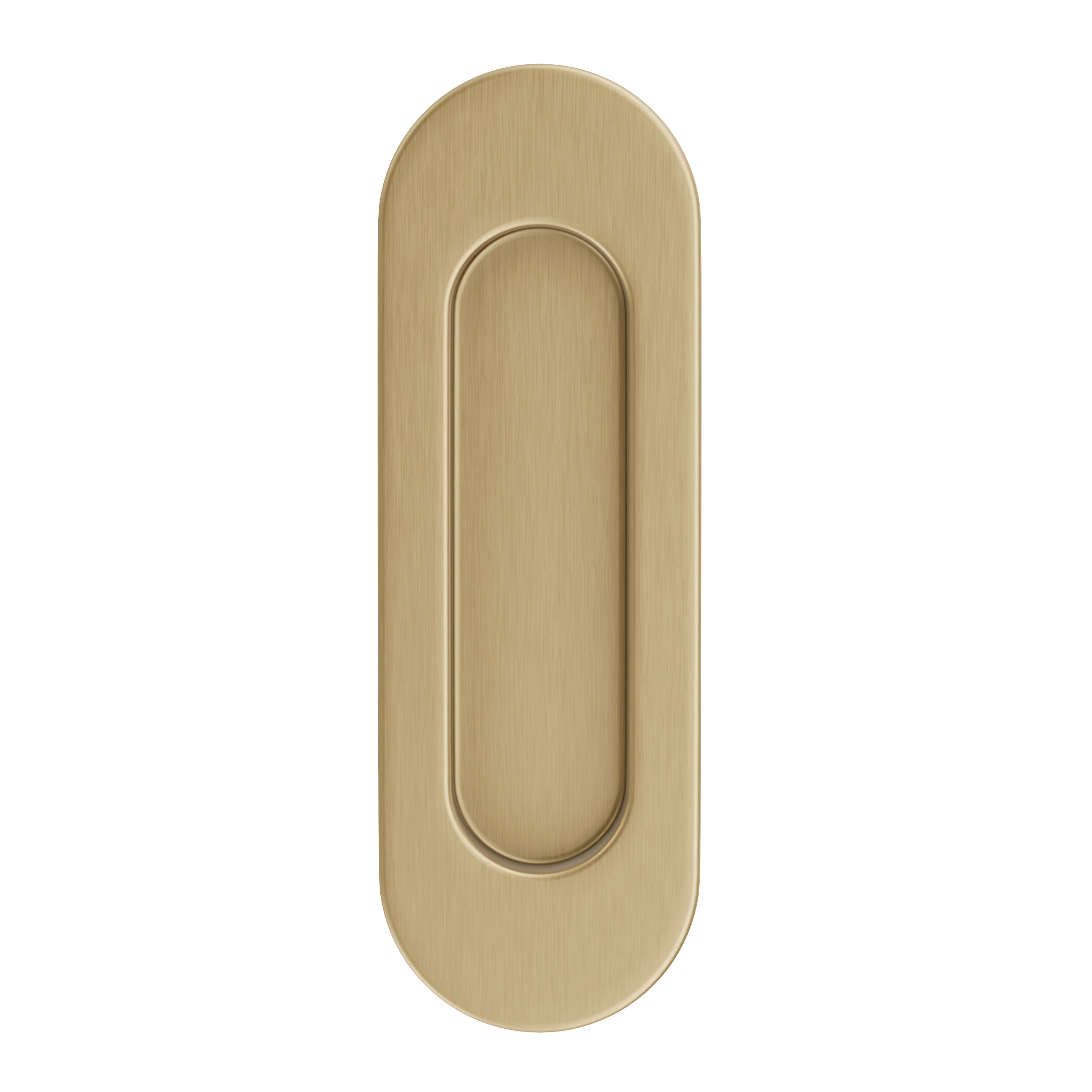 Lombardy Sliding Door Flush Pull – Brushed Brass