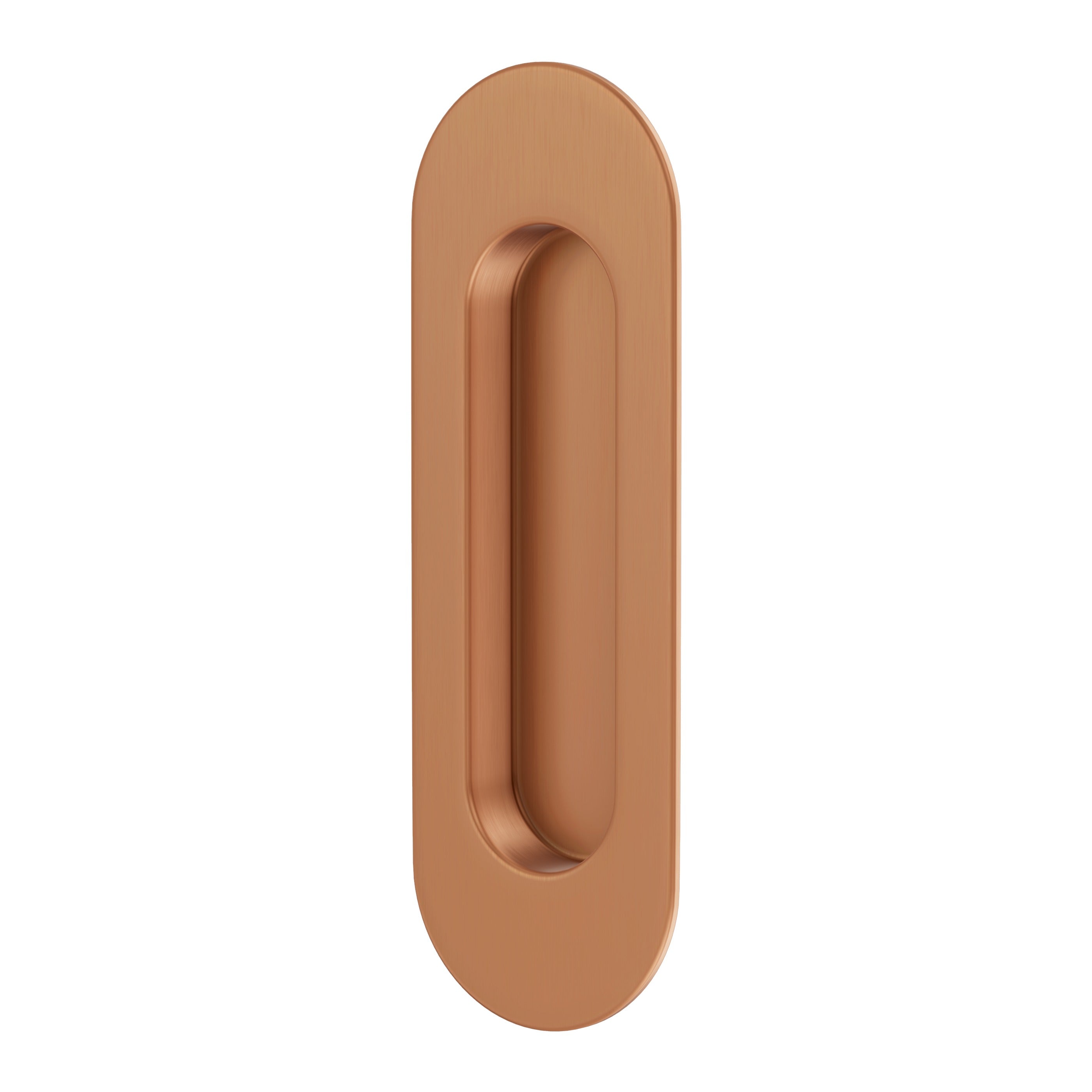 Lombardy Sliding Door Flush Pull – Brushed Copper
