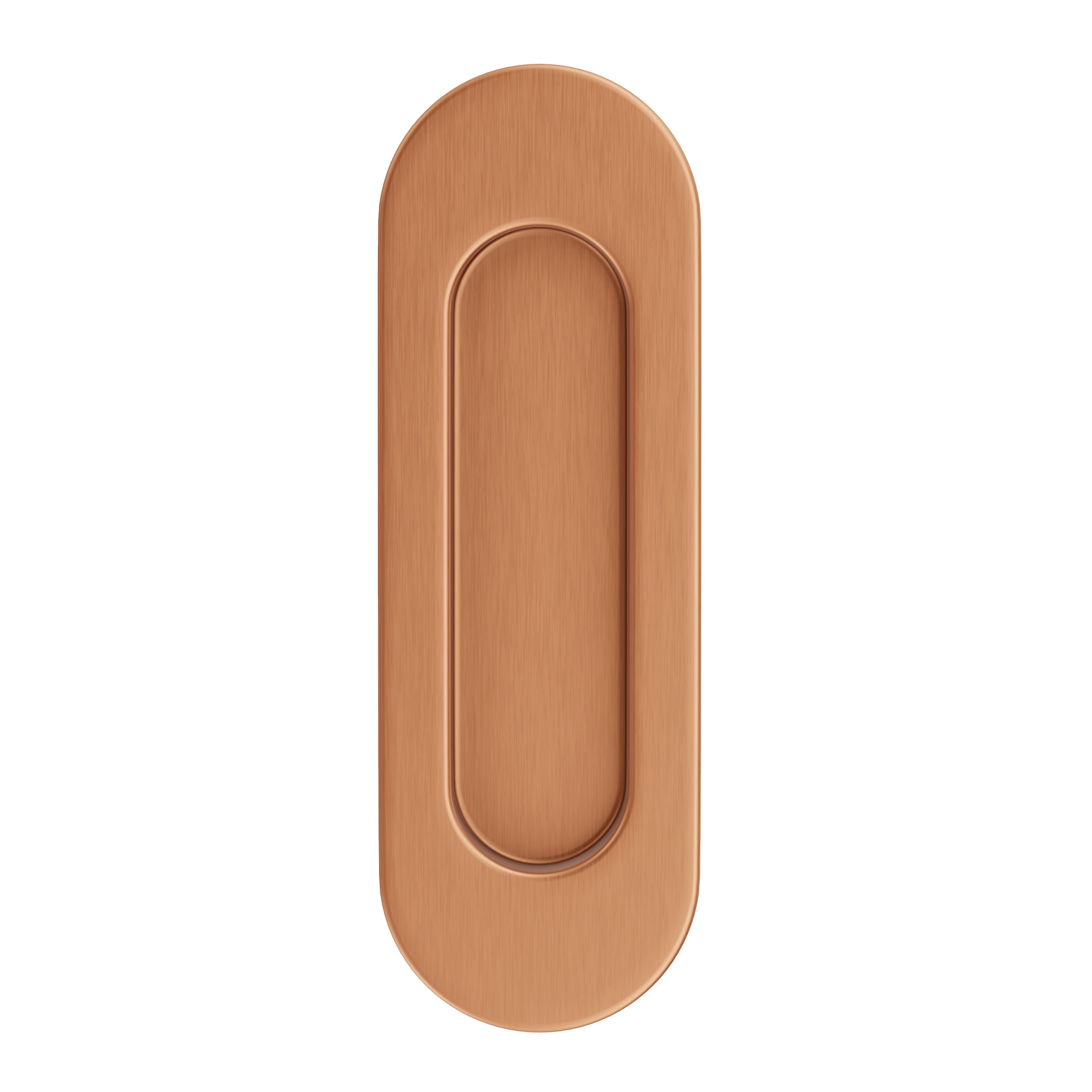 Lombardy Sliding Door Flush Pull – Brushed Copper