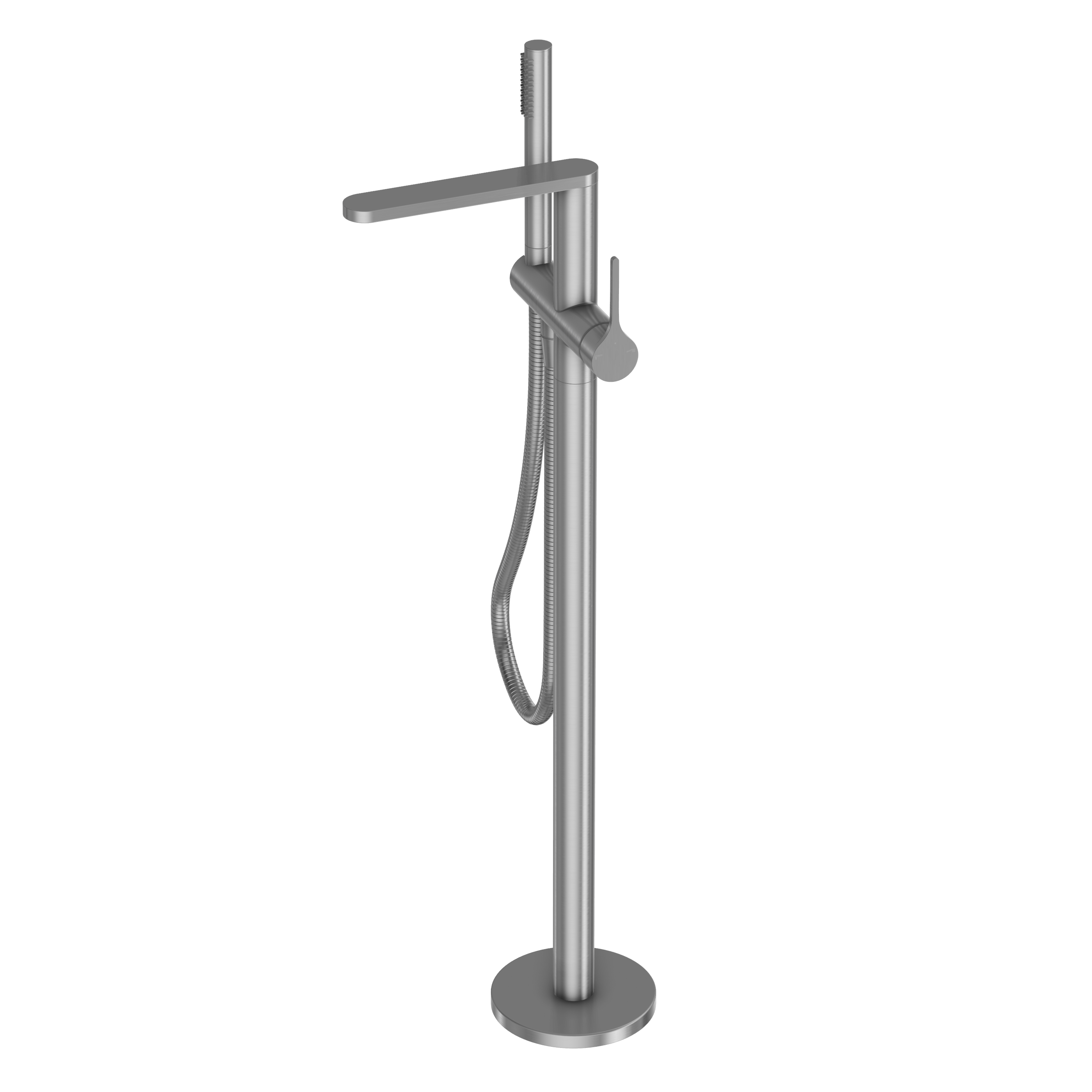 Sereno Bath Filler with Hand Shower - Brushed Nickel