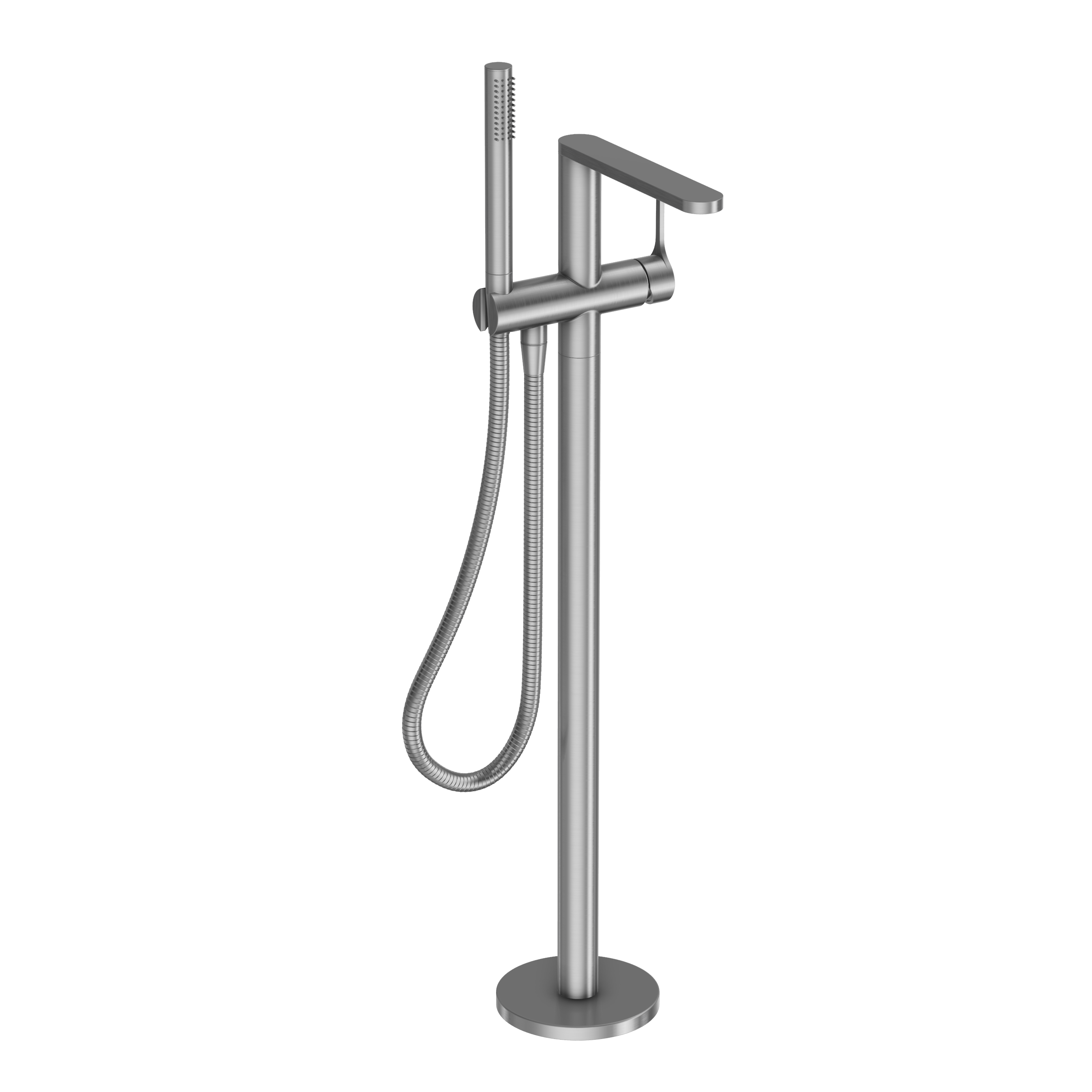 Sereno Bath Filler with Hand Shower - Brushed Nickel