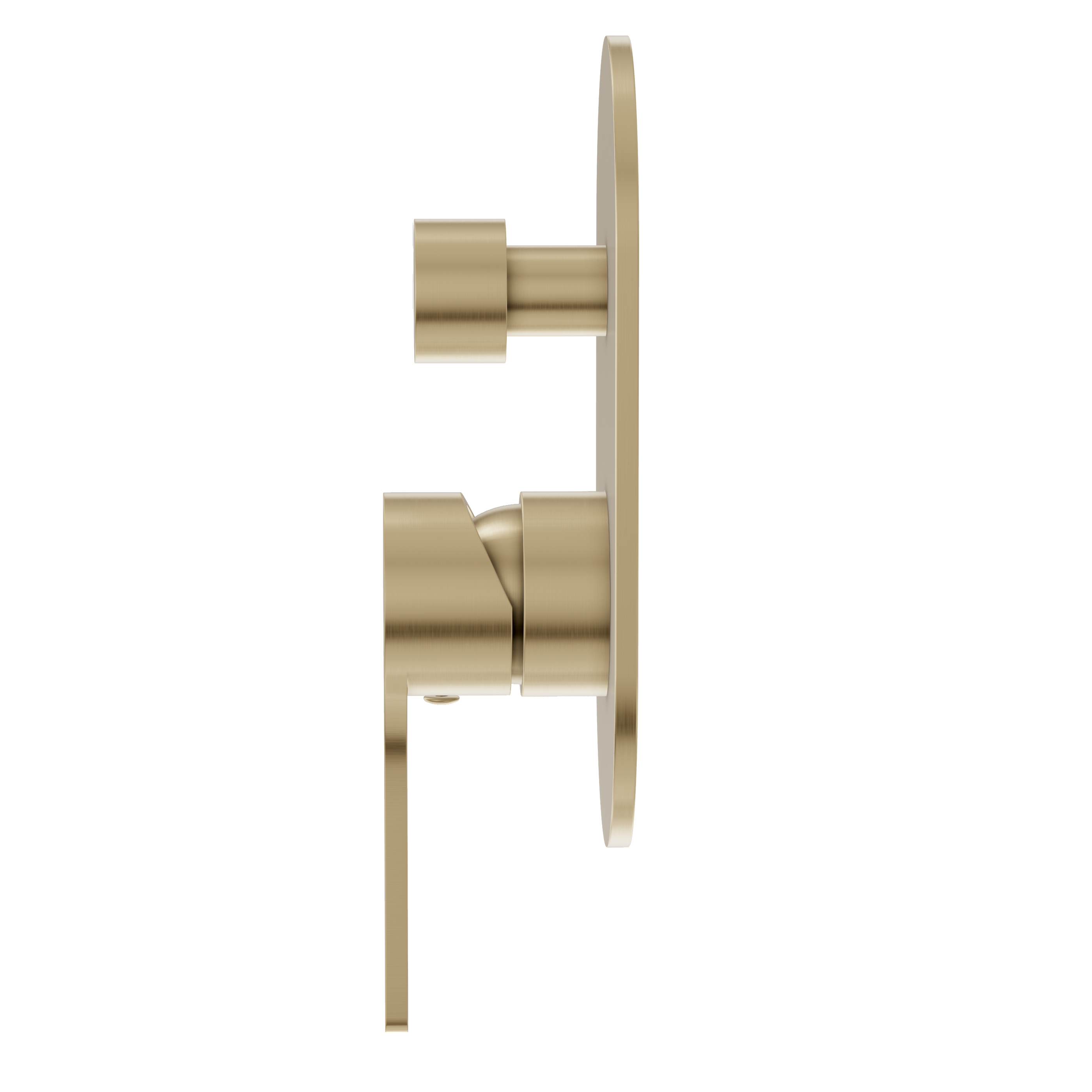 Sereno Concealed Diverter Wall Mixer - Brushed Brass