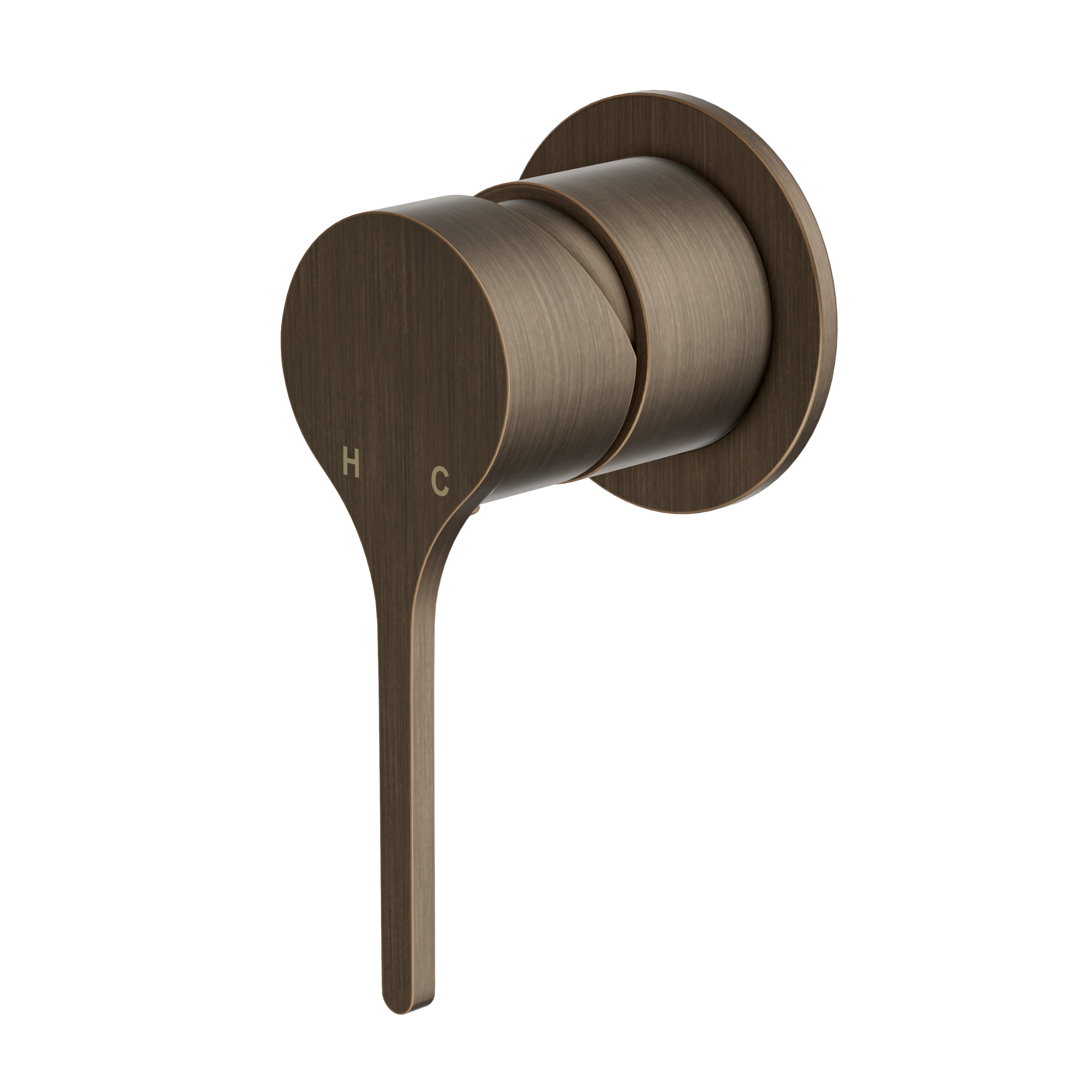 Sereno Minimal Wall Mixer - Antique Brass