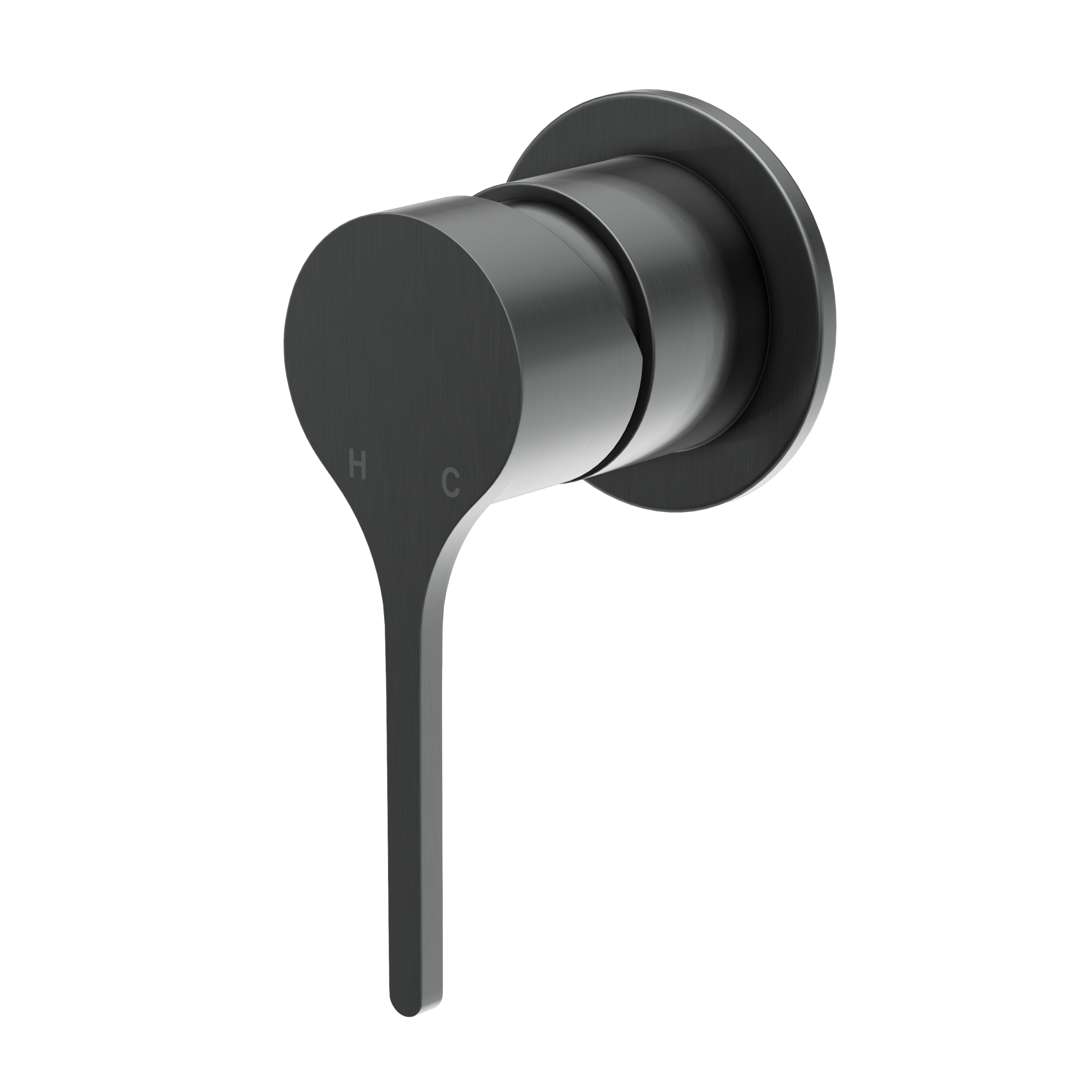 Sereno Minimal Wall Mixer - Gun Metal Brushed