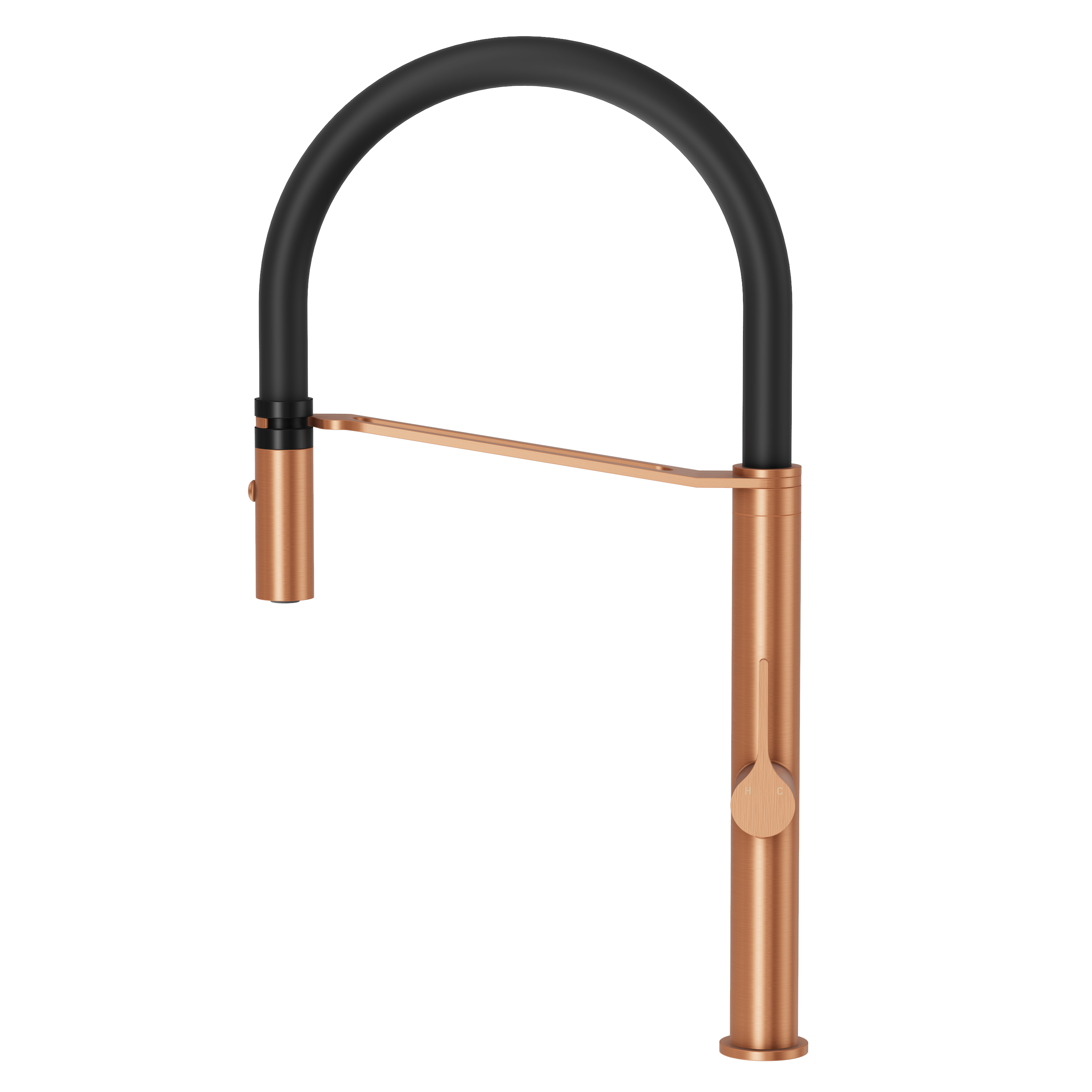 Sereno Pull Down Kitchen Mixer Tap - Brushed Copper